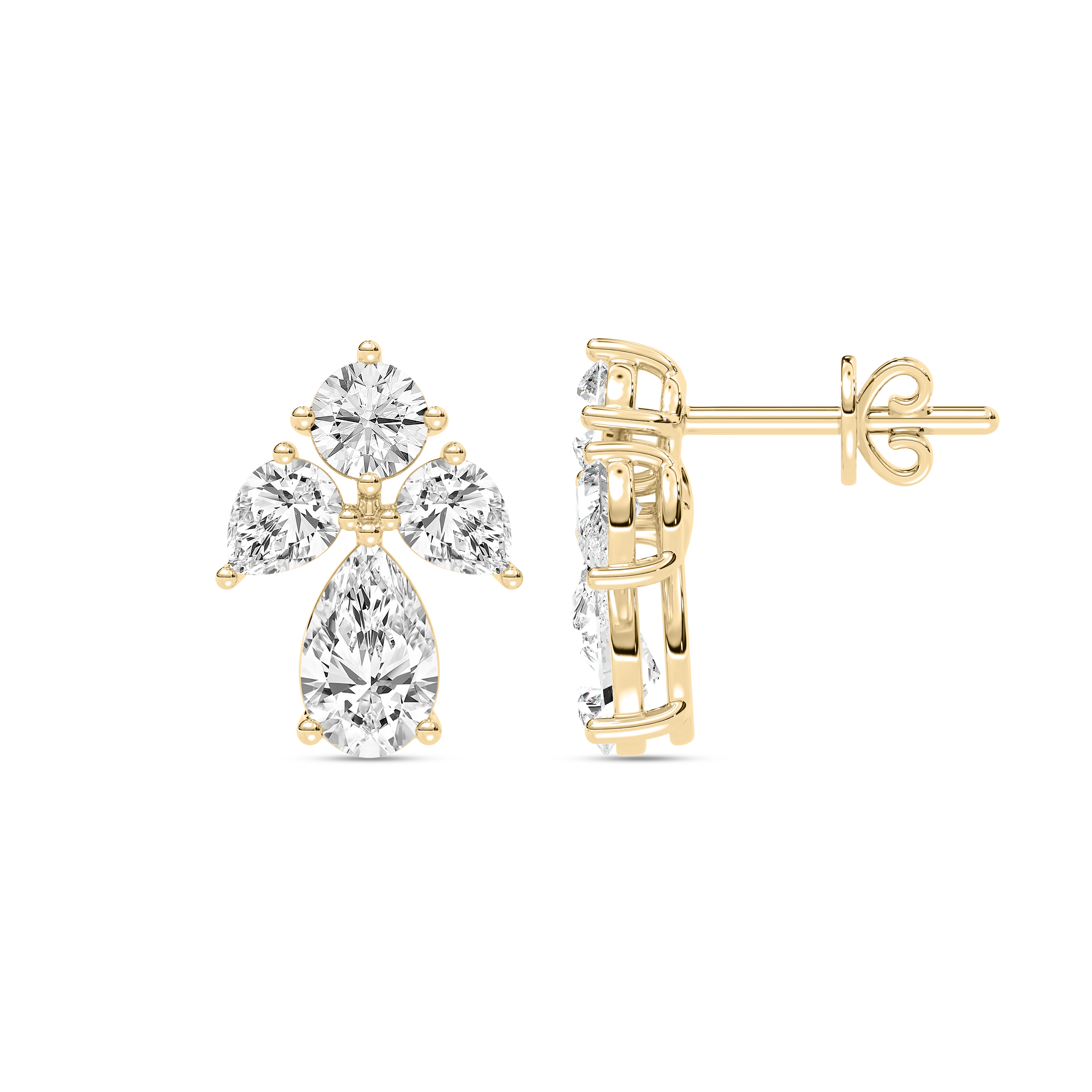 Super Duper Fancy Shapes Studs Earrings