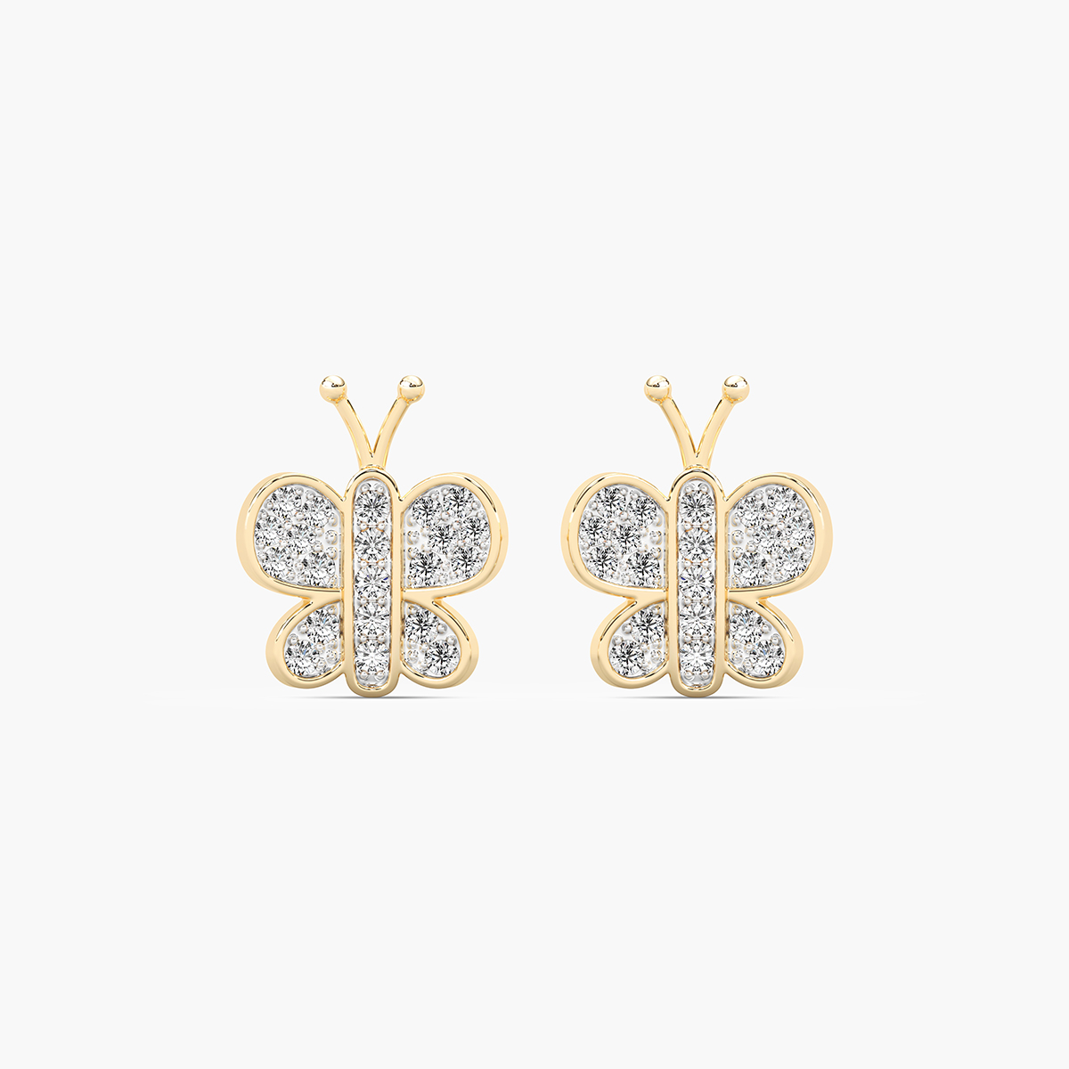 Pretty Butterfly Diamond Earring For Kids