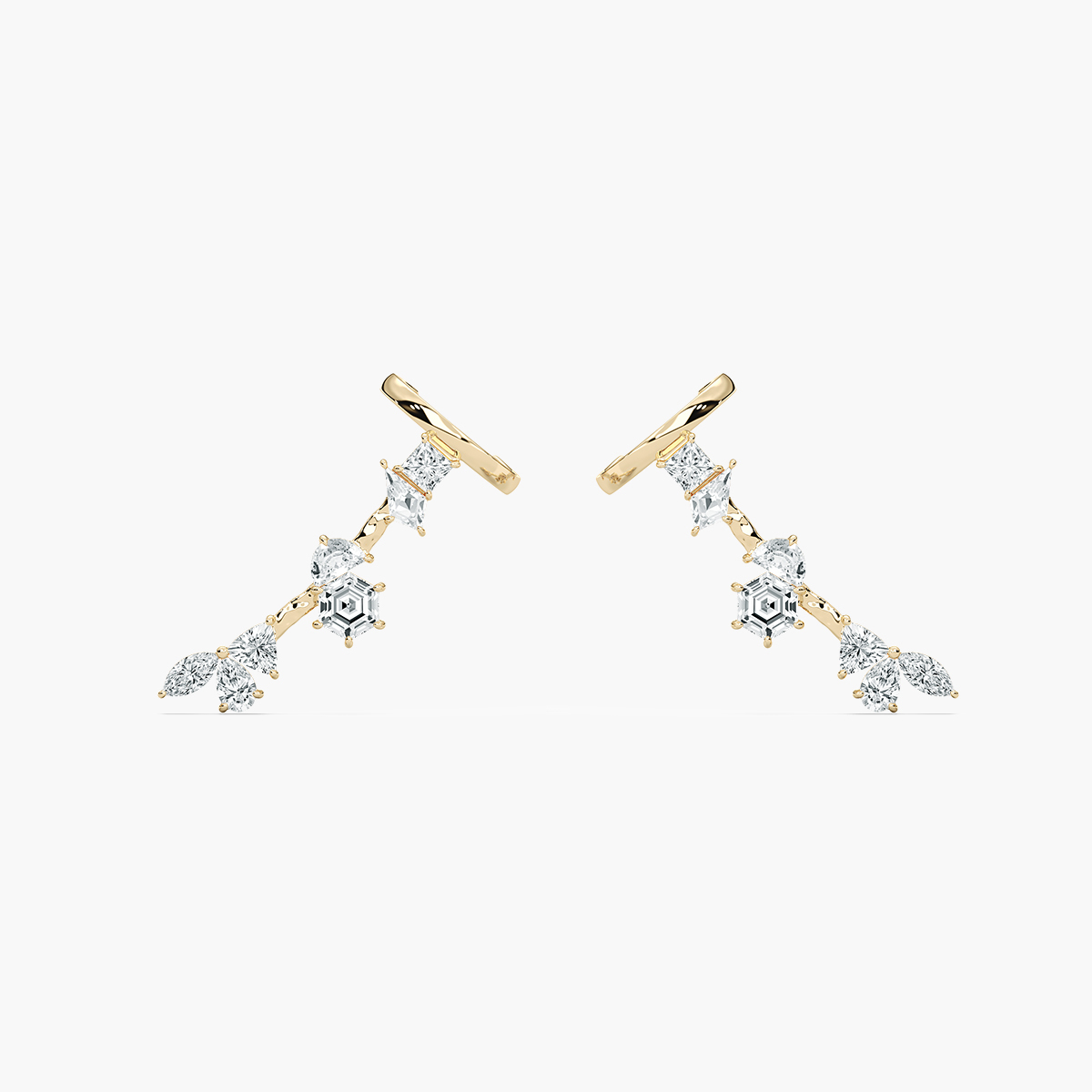 Multi Shape Diamond Fashion Earring