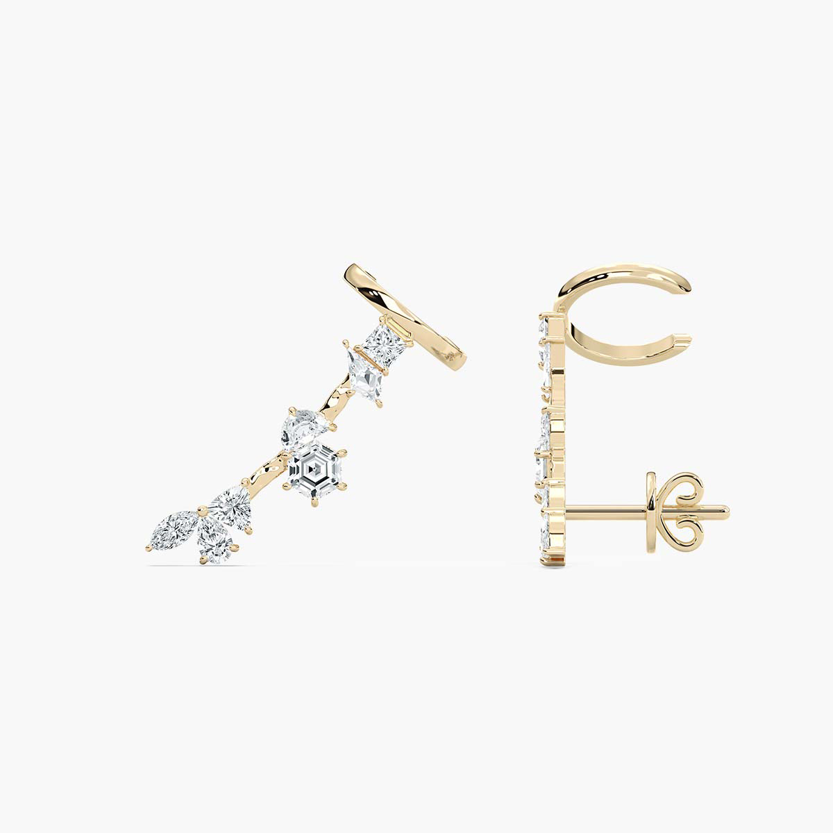 Multi Shape Diamond Fashion Earring