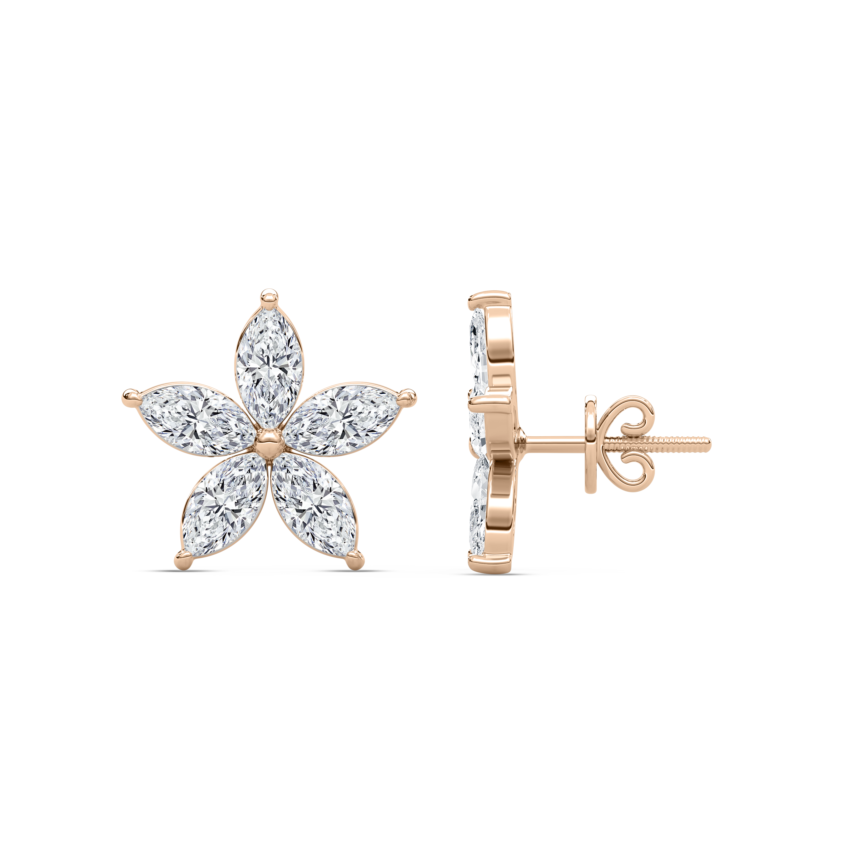 2.50 Carat Marquise Diamond Elegance Adorn Stud Earring