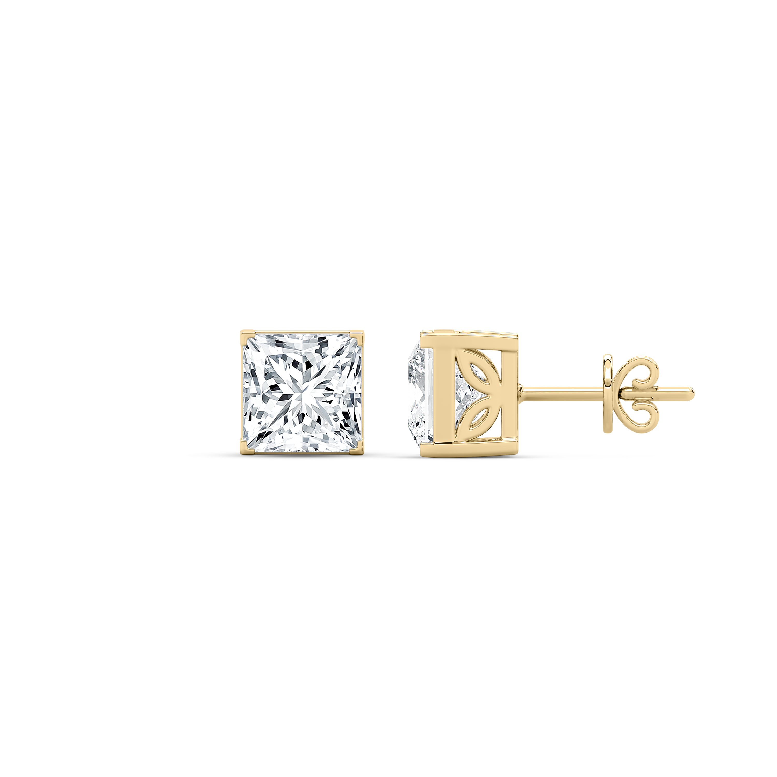 2 Carat Princess Diamond Valente Stud Earring