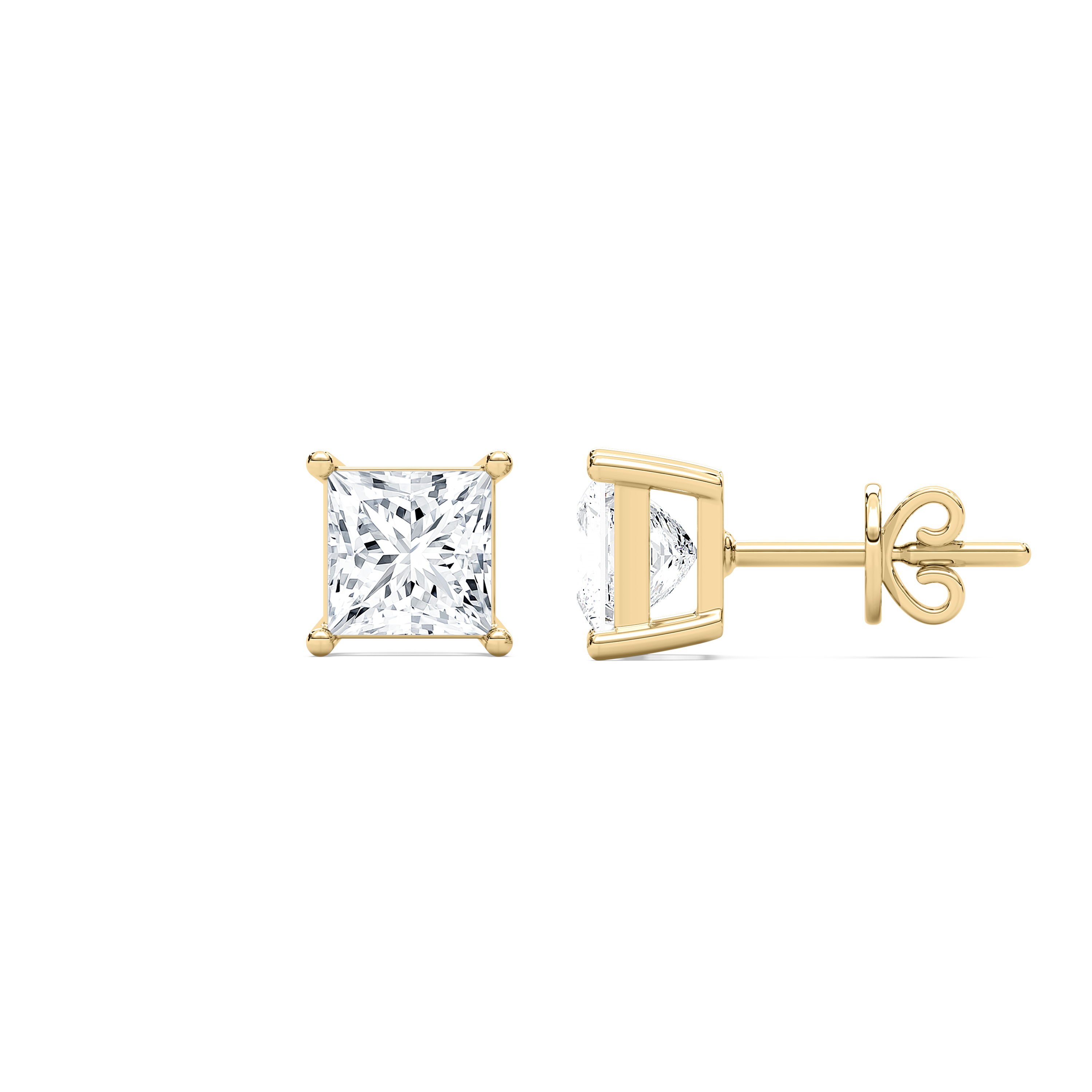 1 Carat Princess Diamond Auretta Stud Earring