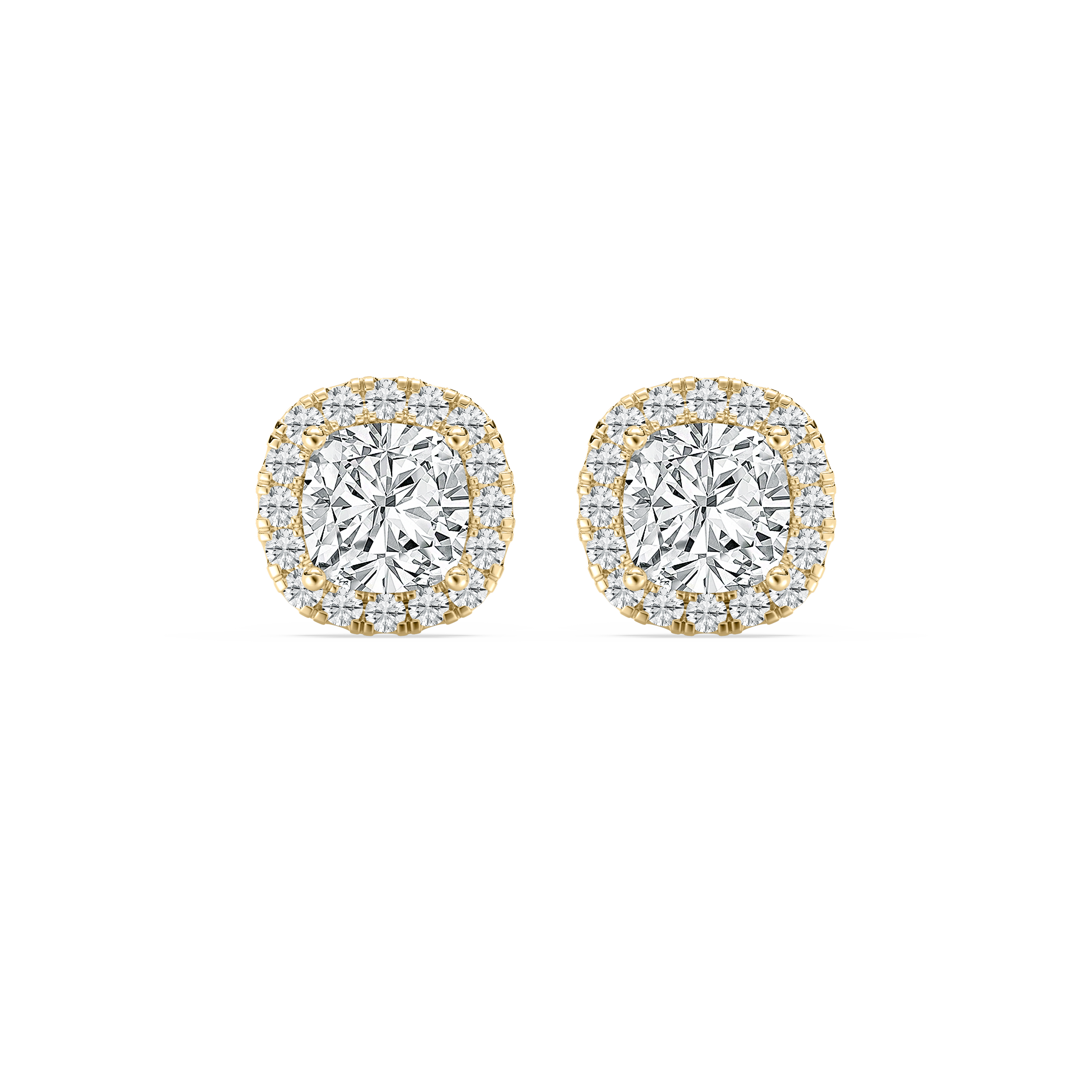 Cushion Diamond Ellinor Stud Earrings