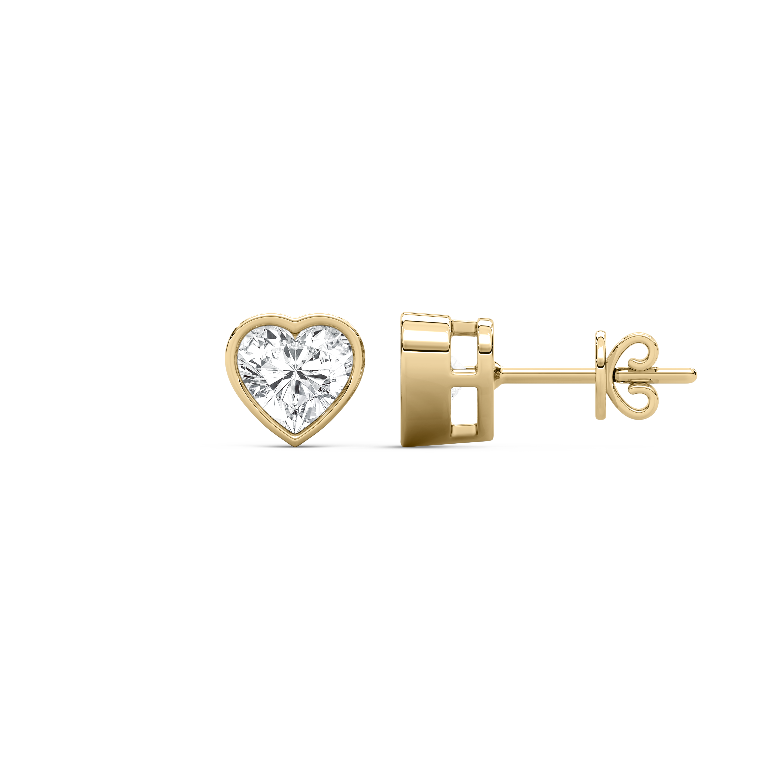 0.5 Carat Heart Diamond Amirana Stud Earring
