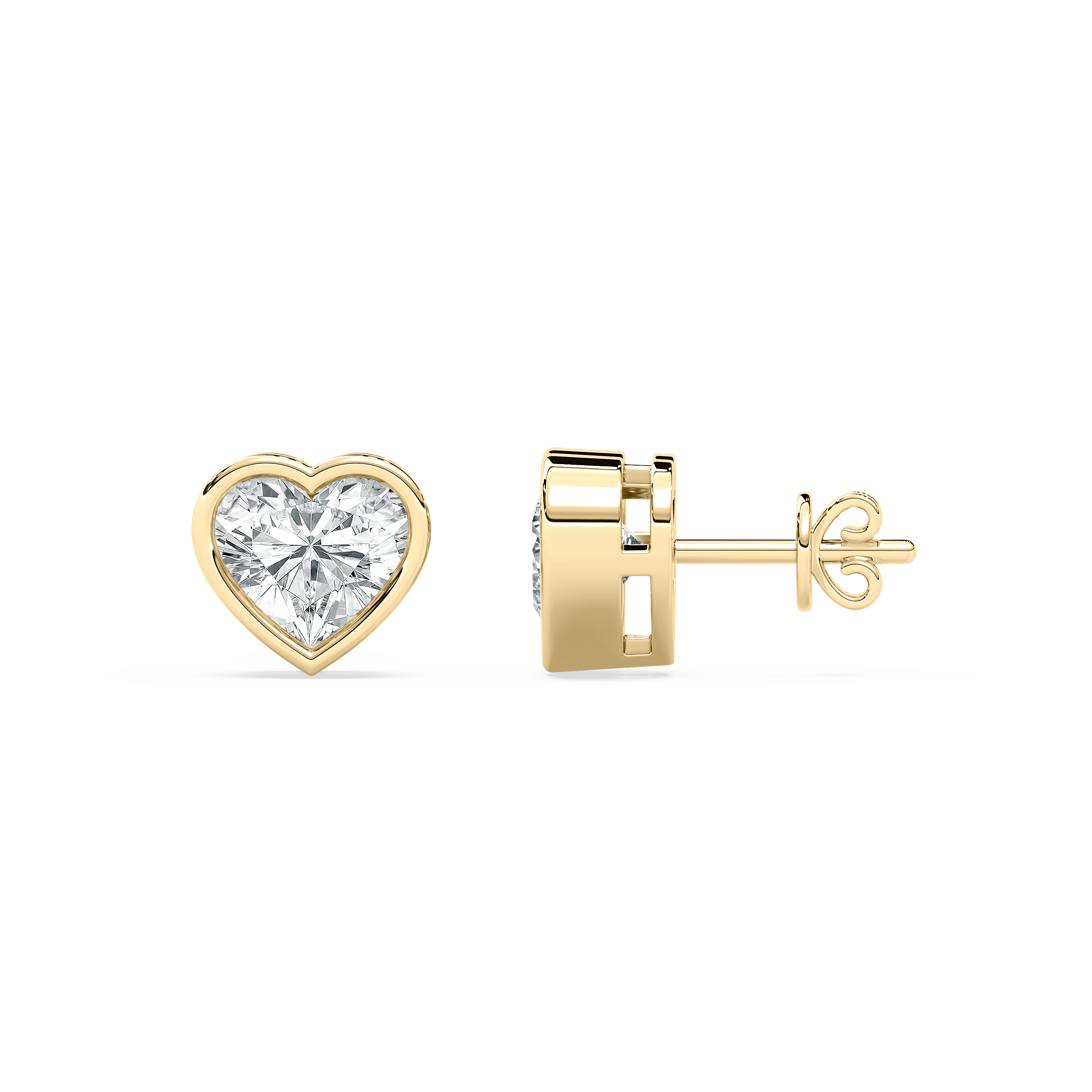 2 Carat Heart Diamond Stacie Stud Earring