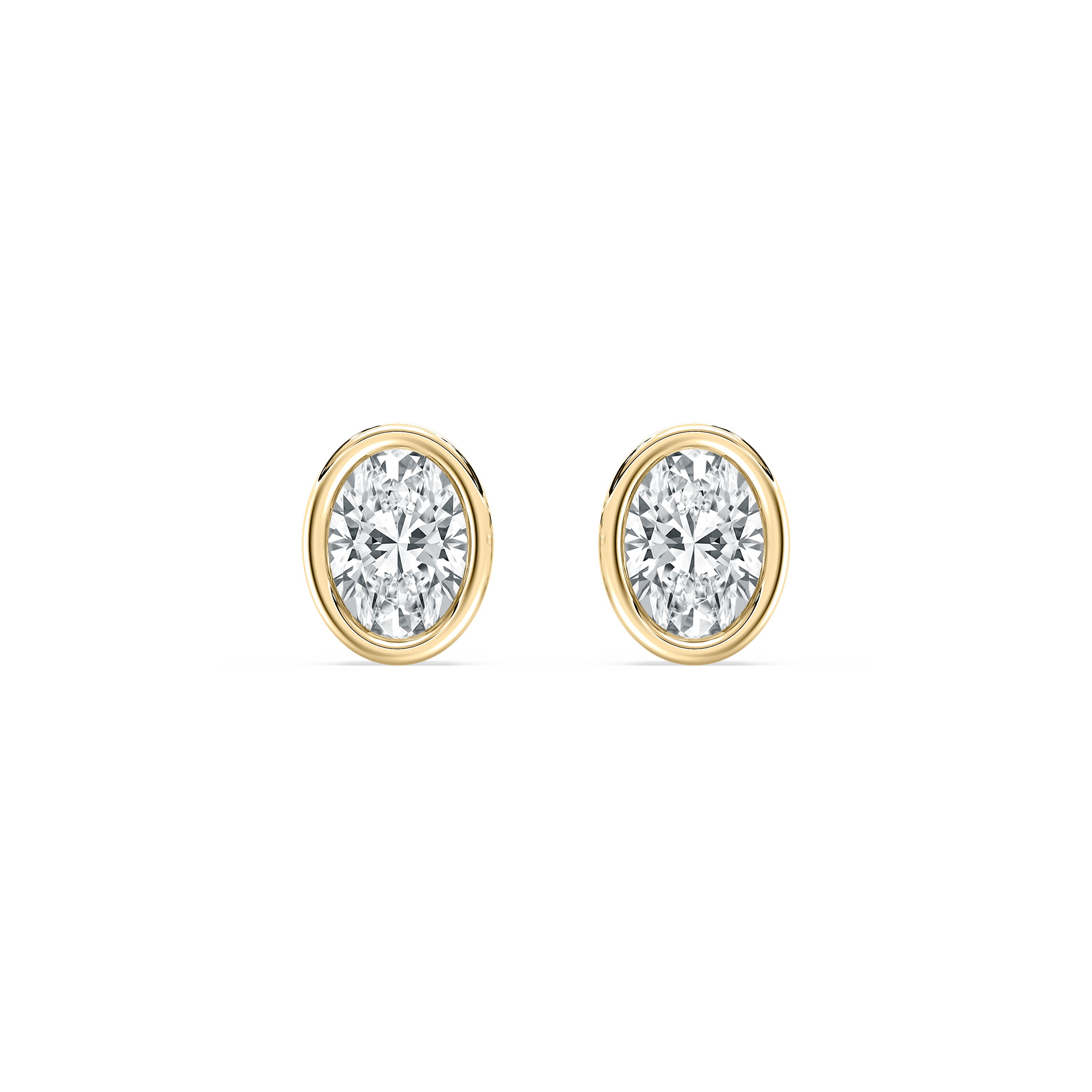 0.5 Carat Oval Diamond Aitana Stud Earring