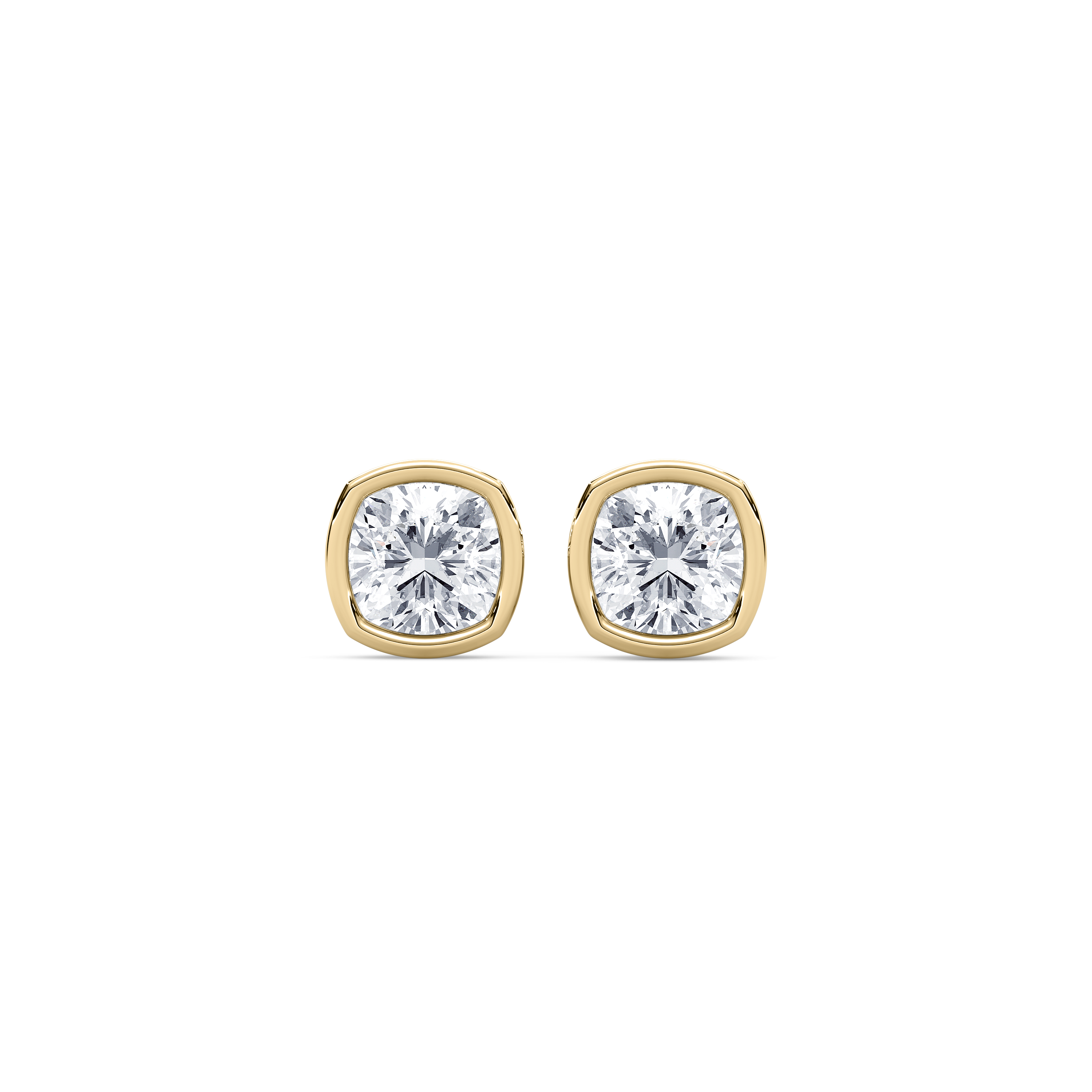 1 Carat Square Cushion Diamond Eirwen Stud Earring