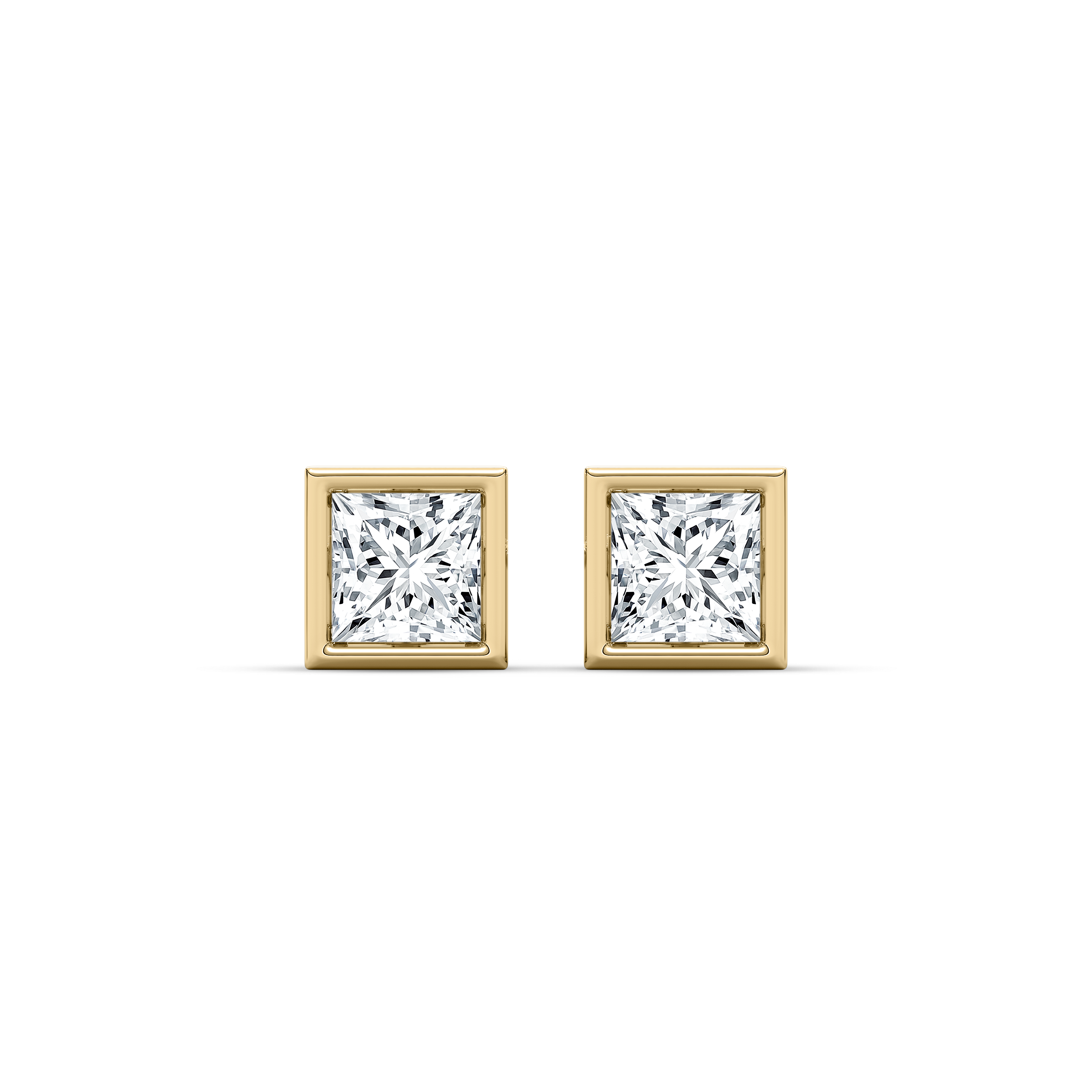 3 Carat Princess Diamond Eden Stud Earring