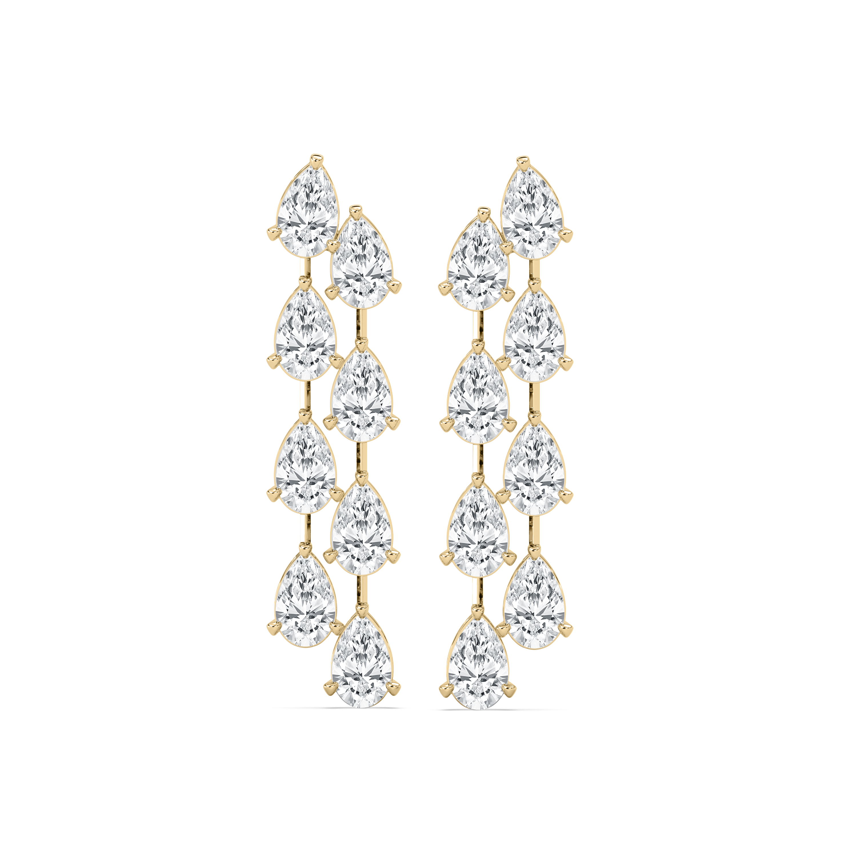 8 Carat Pear Diamonds Kellen Fashion Earring