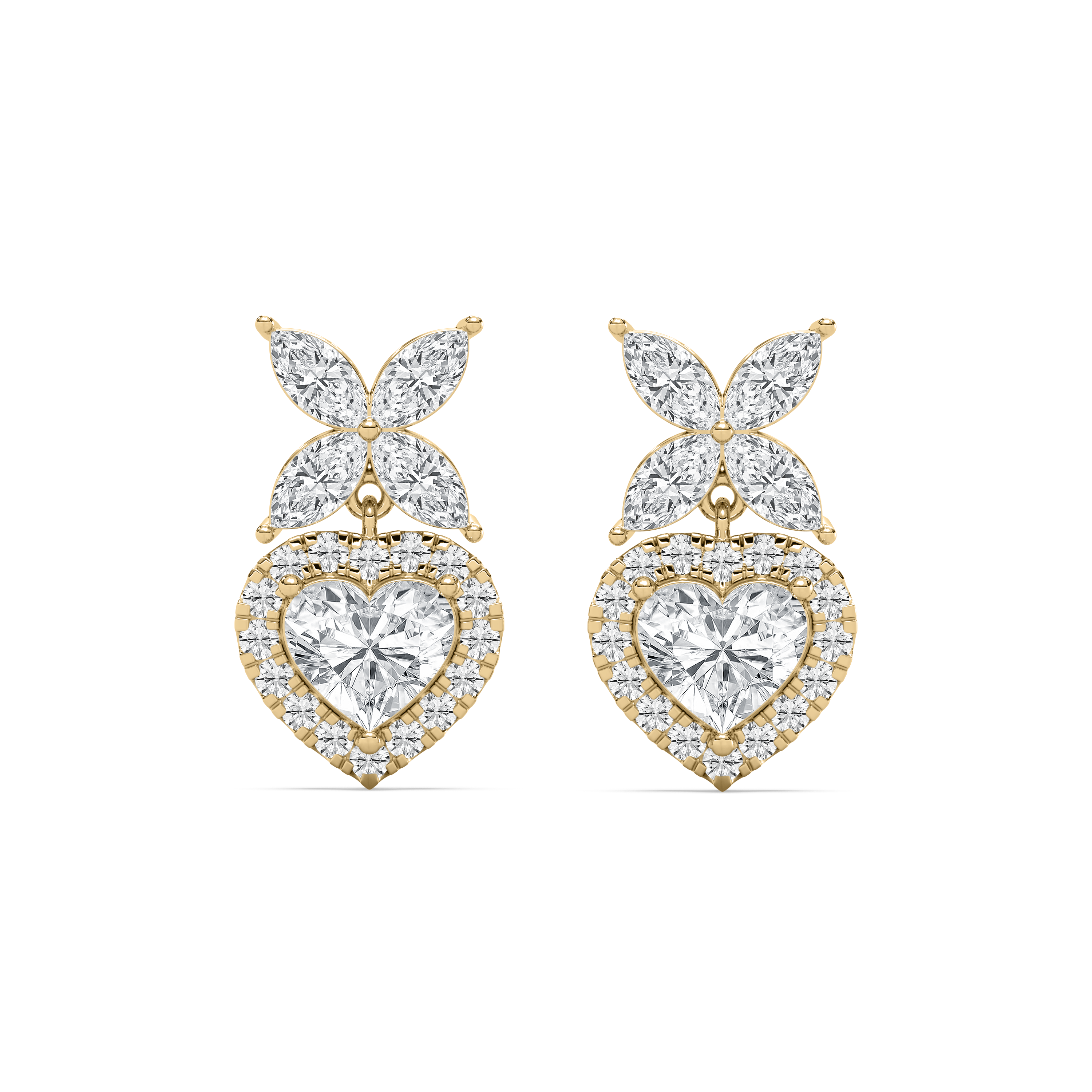Multi Shape Diamond Gloria fashion Drop Earring