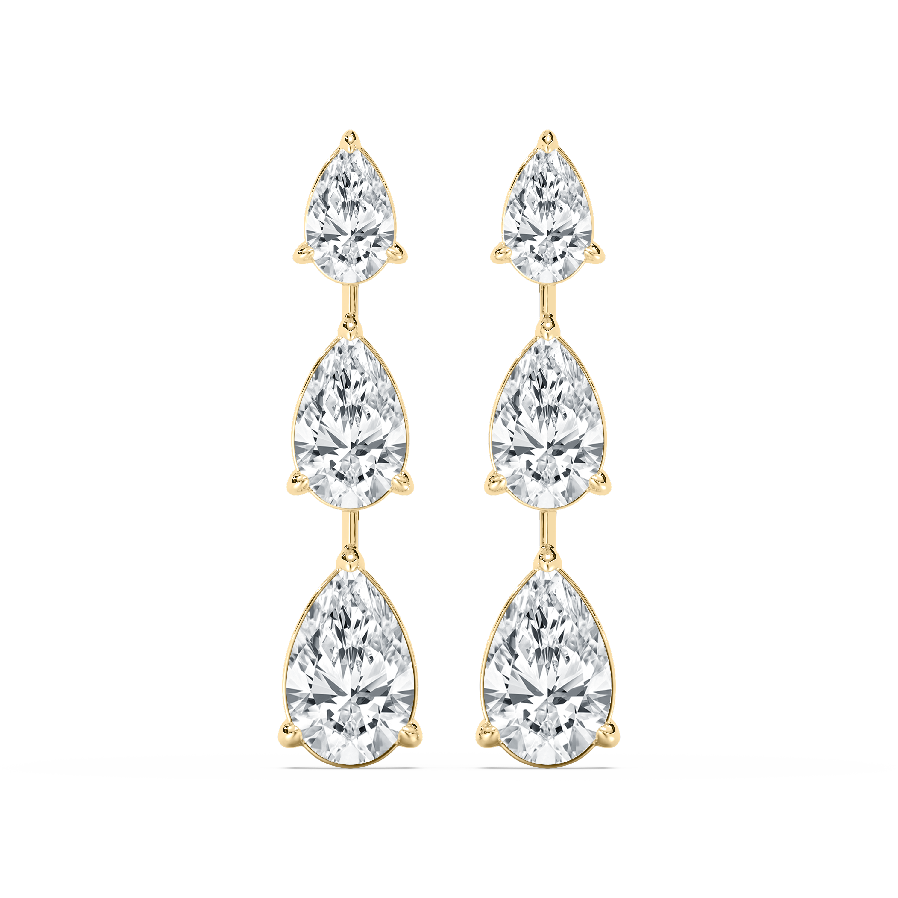 6 Carat Pear Diamonds Eminent Dangler Earring