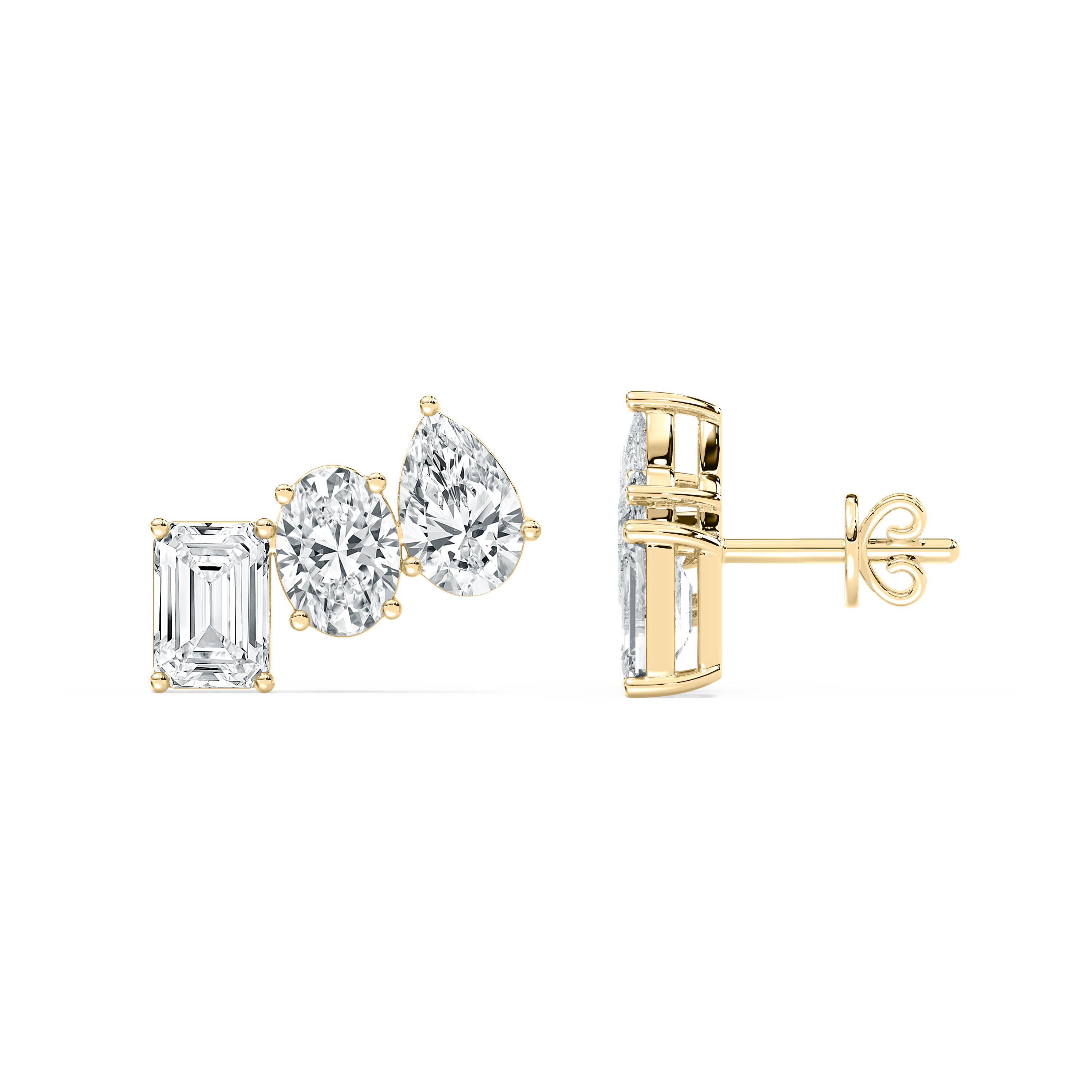 3.50 Carat Multi Shape Diamond Timeless Spark Fashion Earring