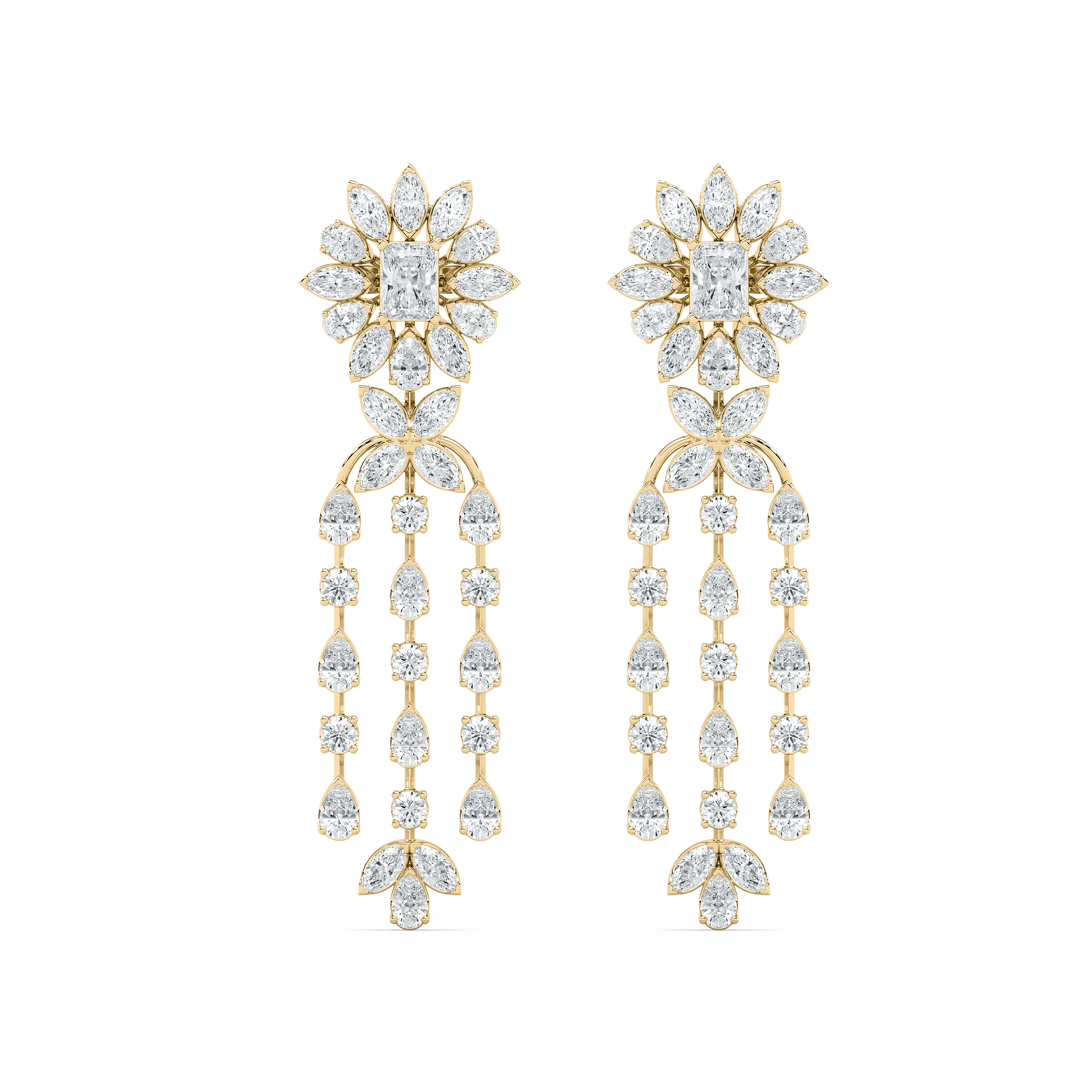 6.50 carat  Multi Shape Diamond Eminent Allure Dangler 