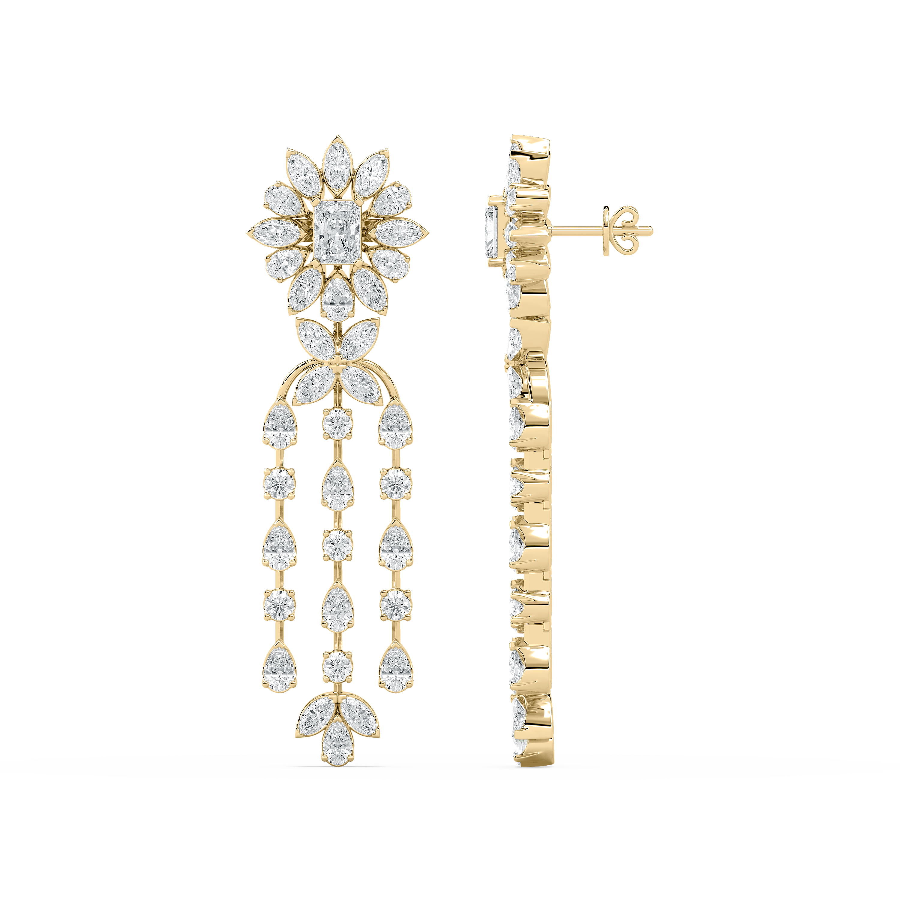 6.50 carat  Multi Shape Diamond Eminent Allure Dangler 