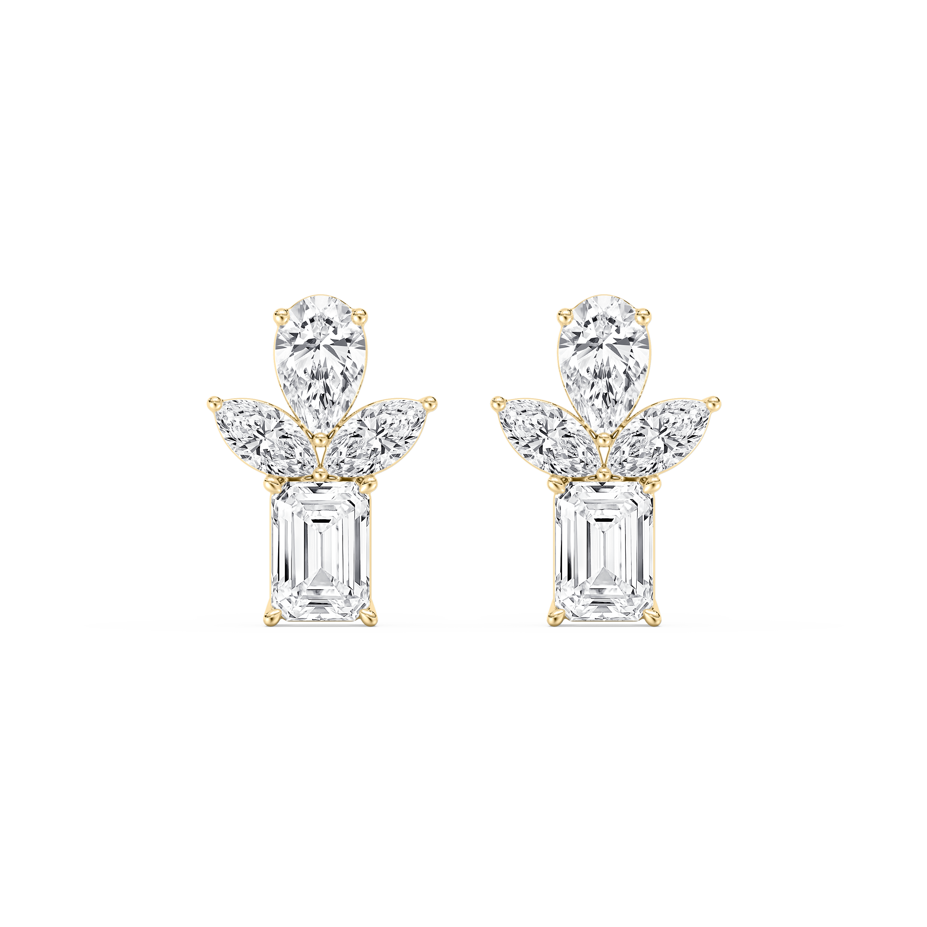 2 Carat Multi Shape Diamond Rustic Allure Fashion Earring