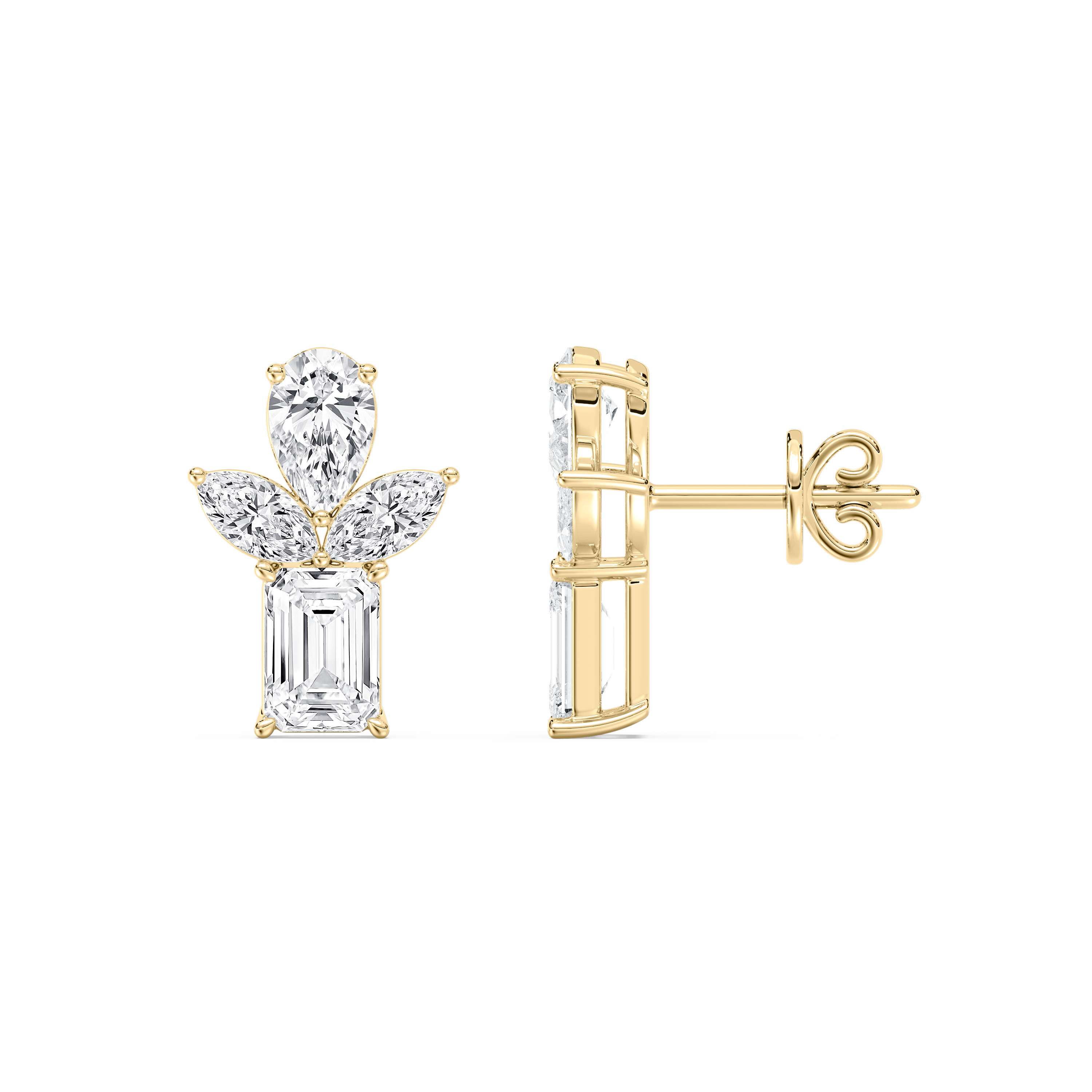 2 Carat Multi Shape Diamond Rustic Allure Fashion Earring