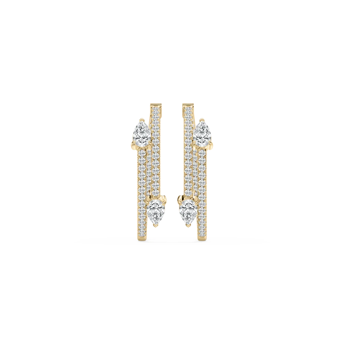 Lab Grown Diamond Hoop Earrings for Women