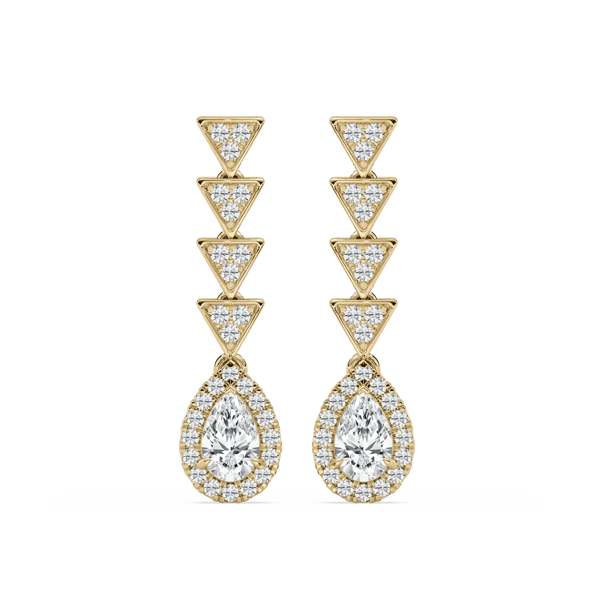 Statement Diamond Cocktail Danglers in Lab Grown Diamonds