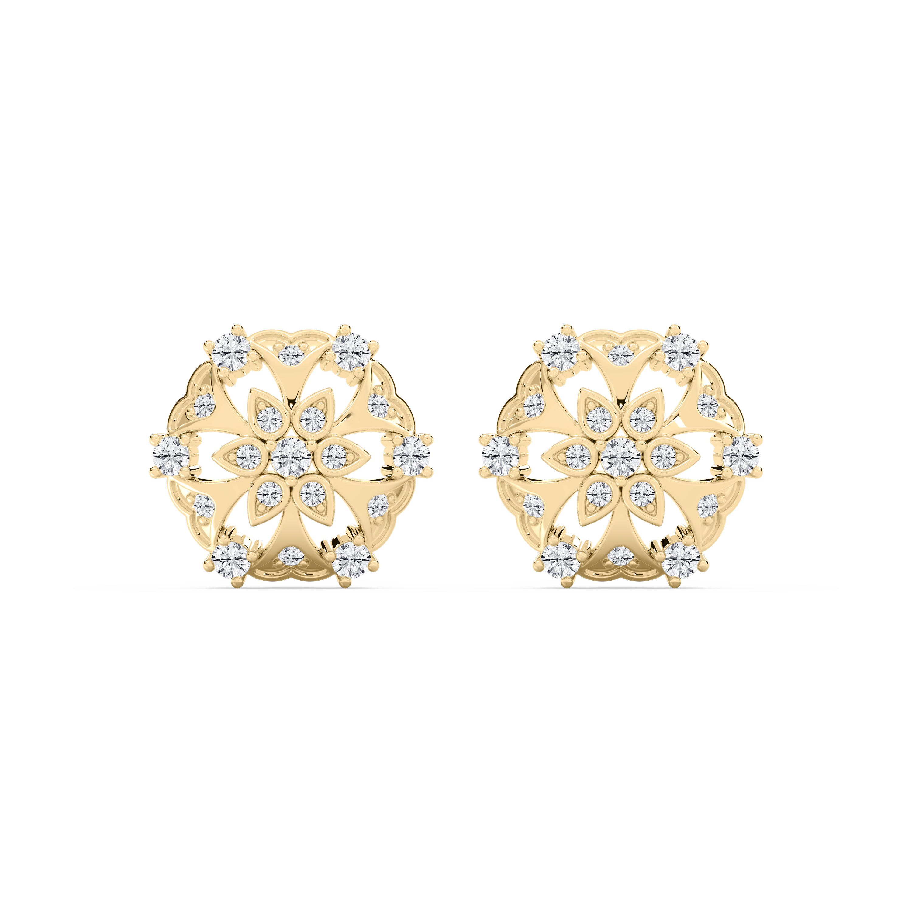 0.50 Carat Round Diamond Kadia Stud Earring