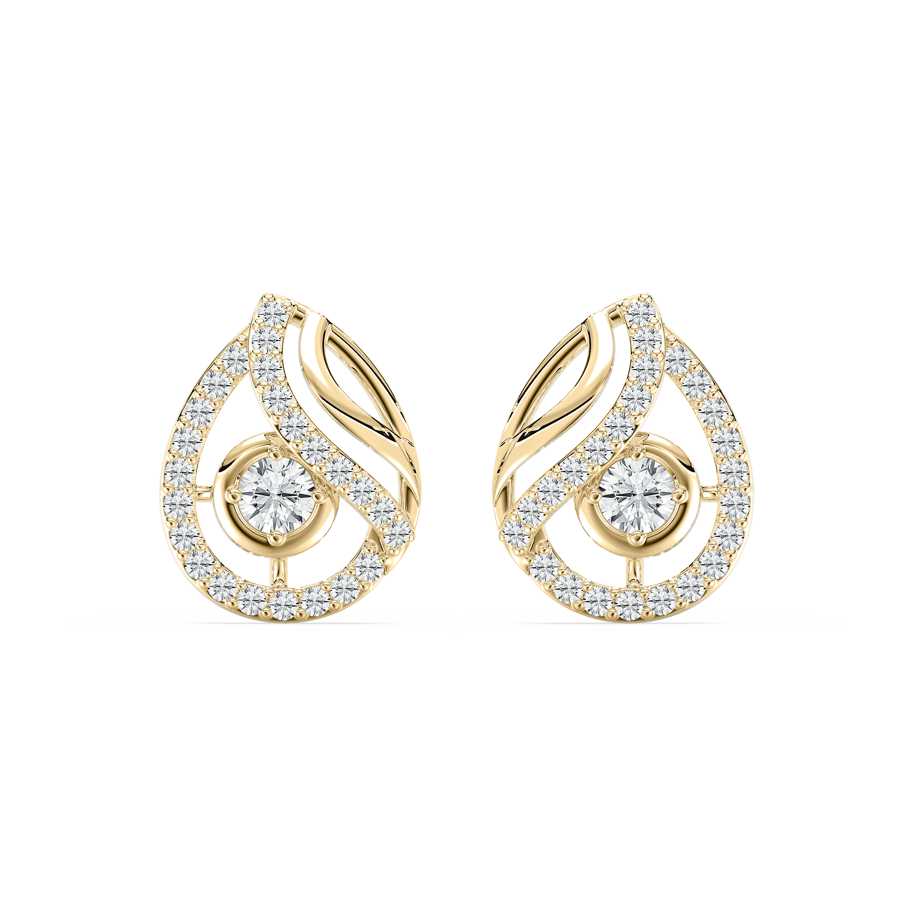 Round Diamond Lustrous Beauty Stud Earring