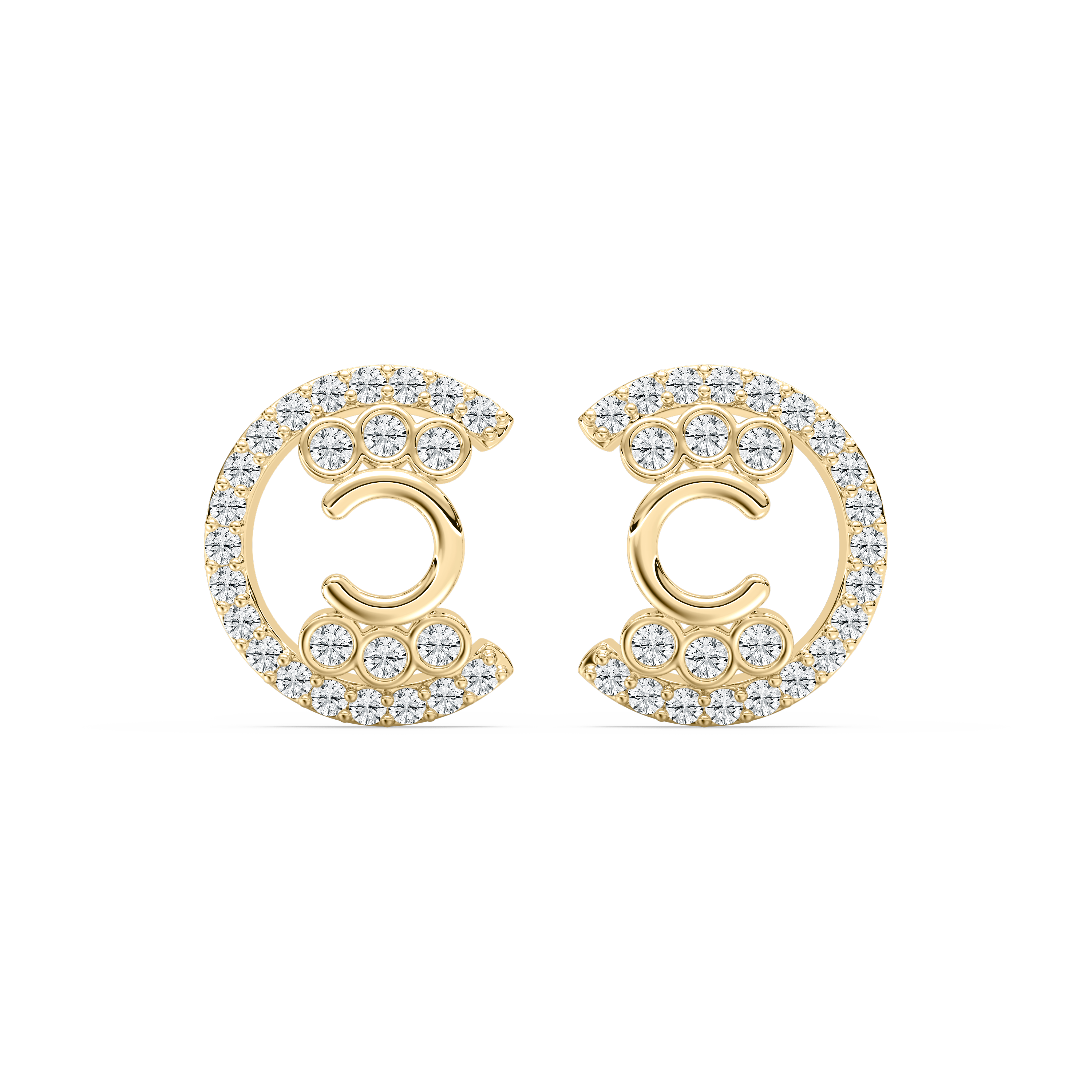 Round Diamond Arabella Fashion Earring