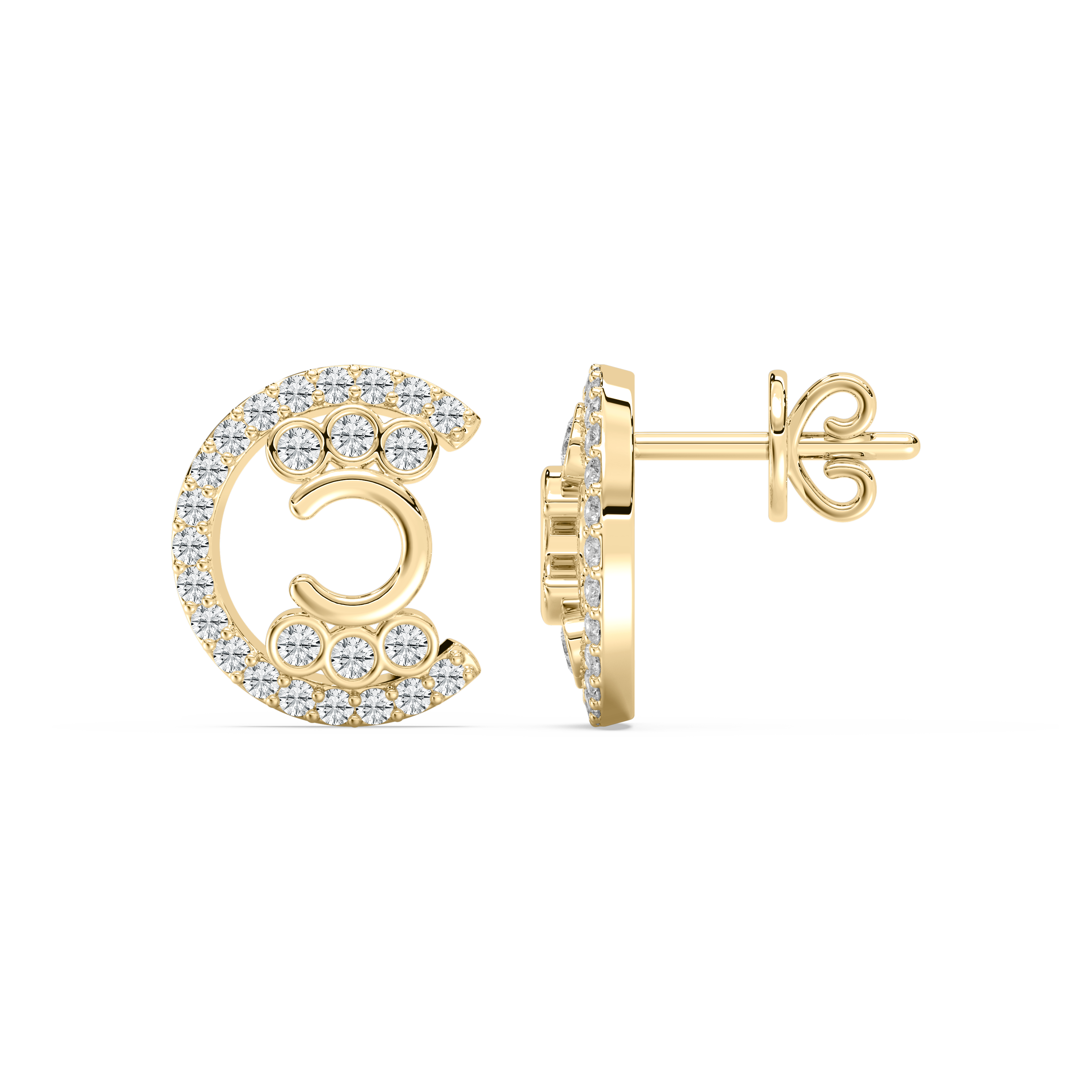 Round Diamond Arabella Fashion Earring