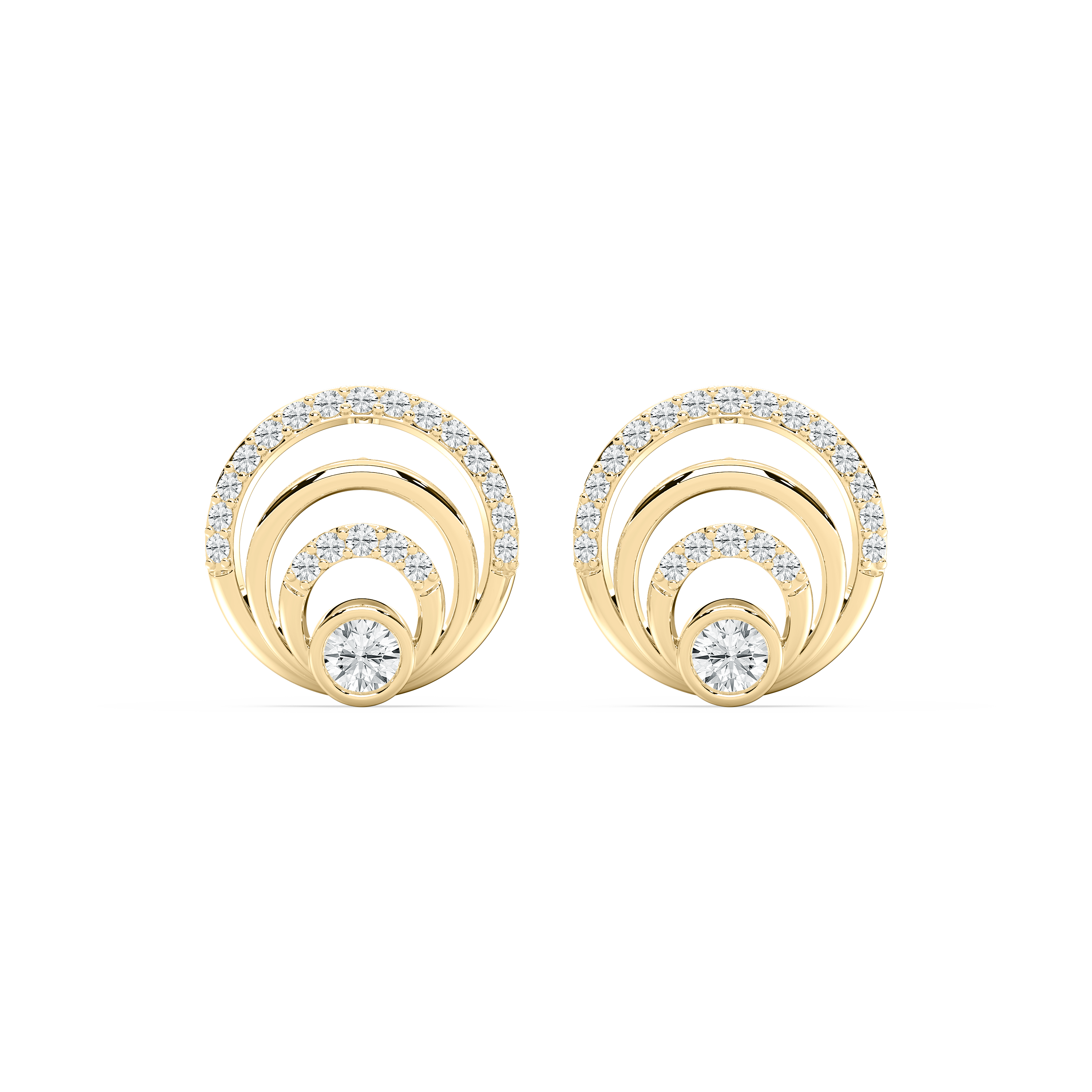 Round Diamond Kellen Stud Earring