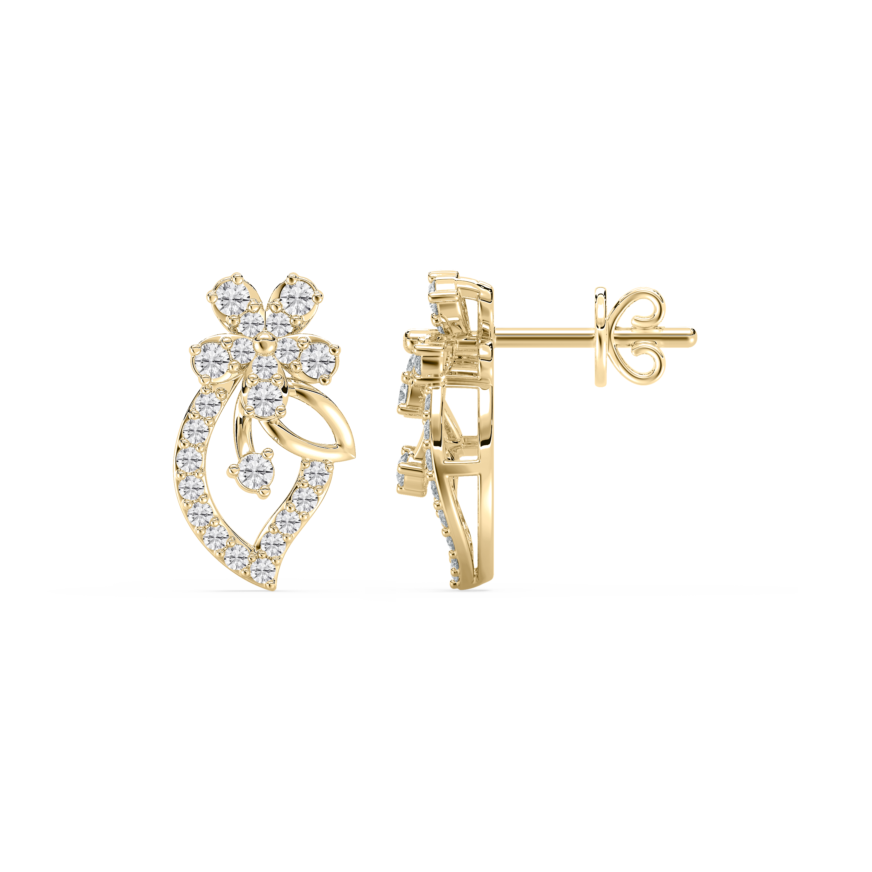 Round Diamond Geltrude Fashion Earring