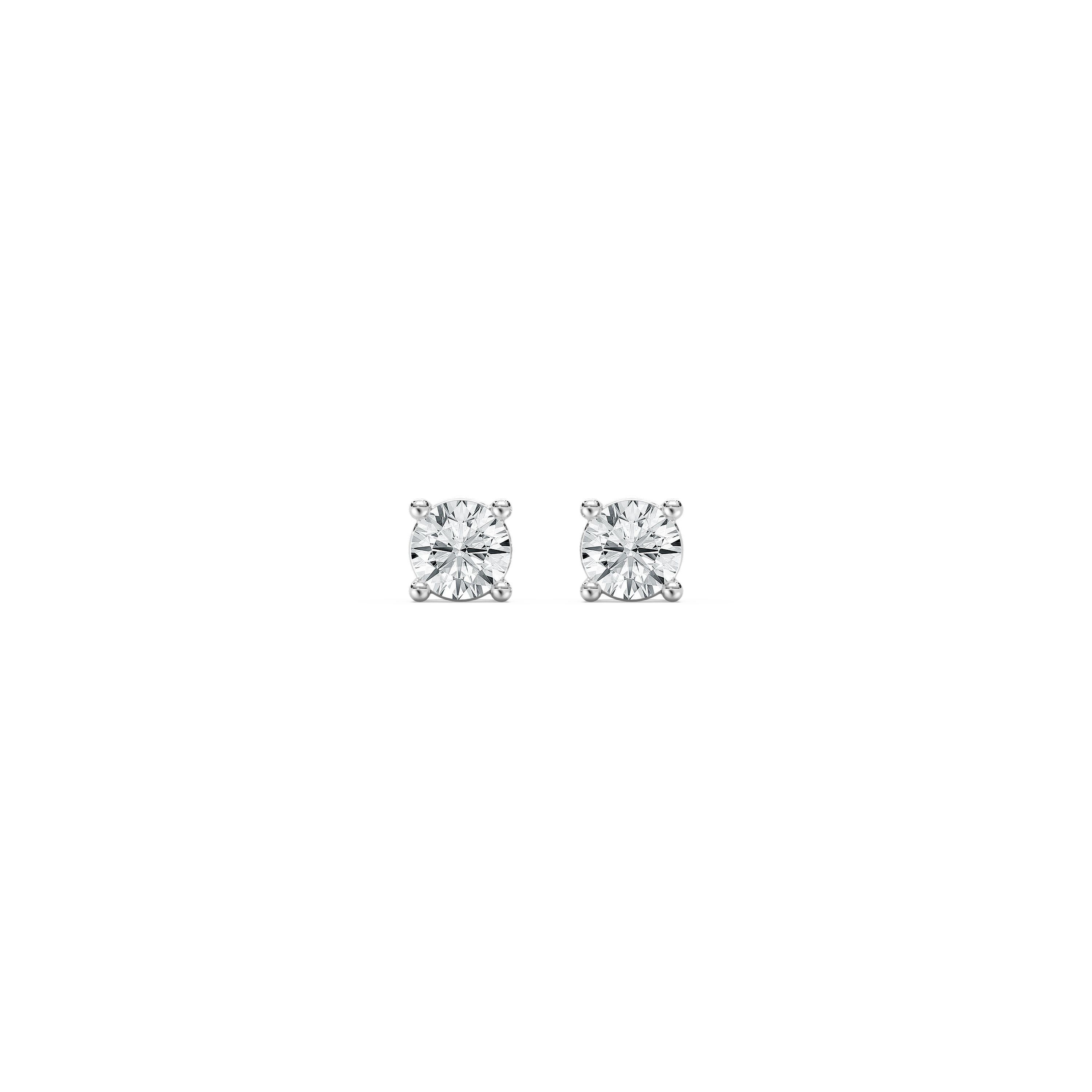 Round Diamond Carallin Stud Earrings