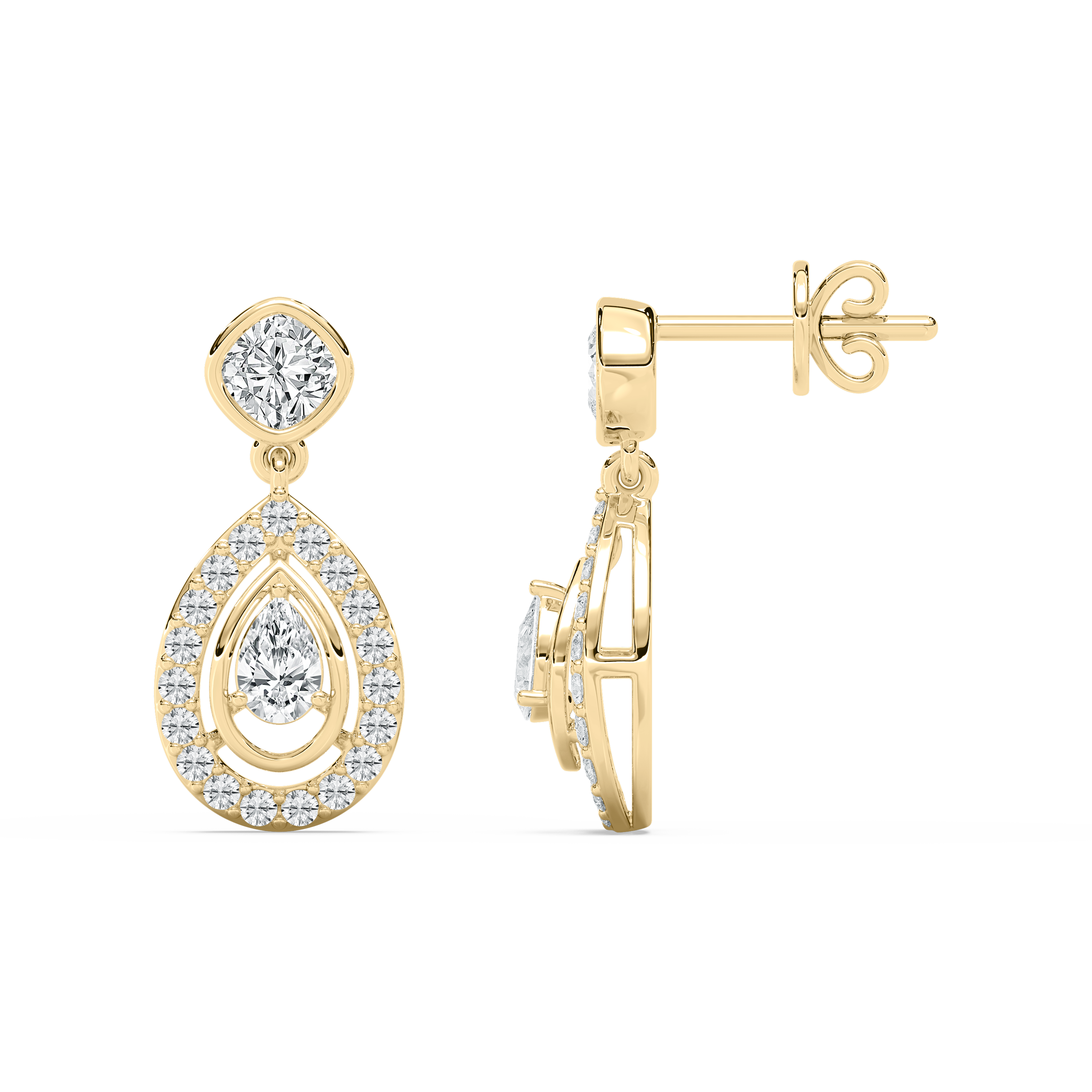 1 Carat Multi Shape Diamond Valera Fashion Earring