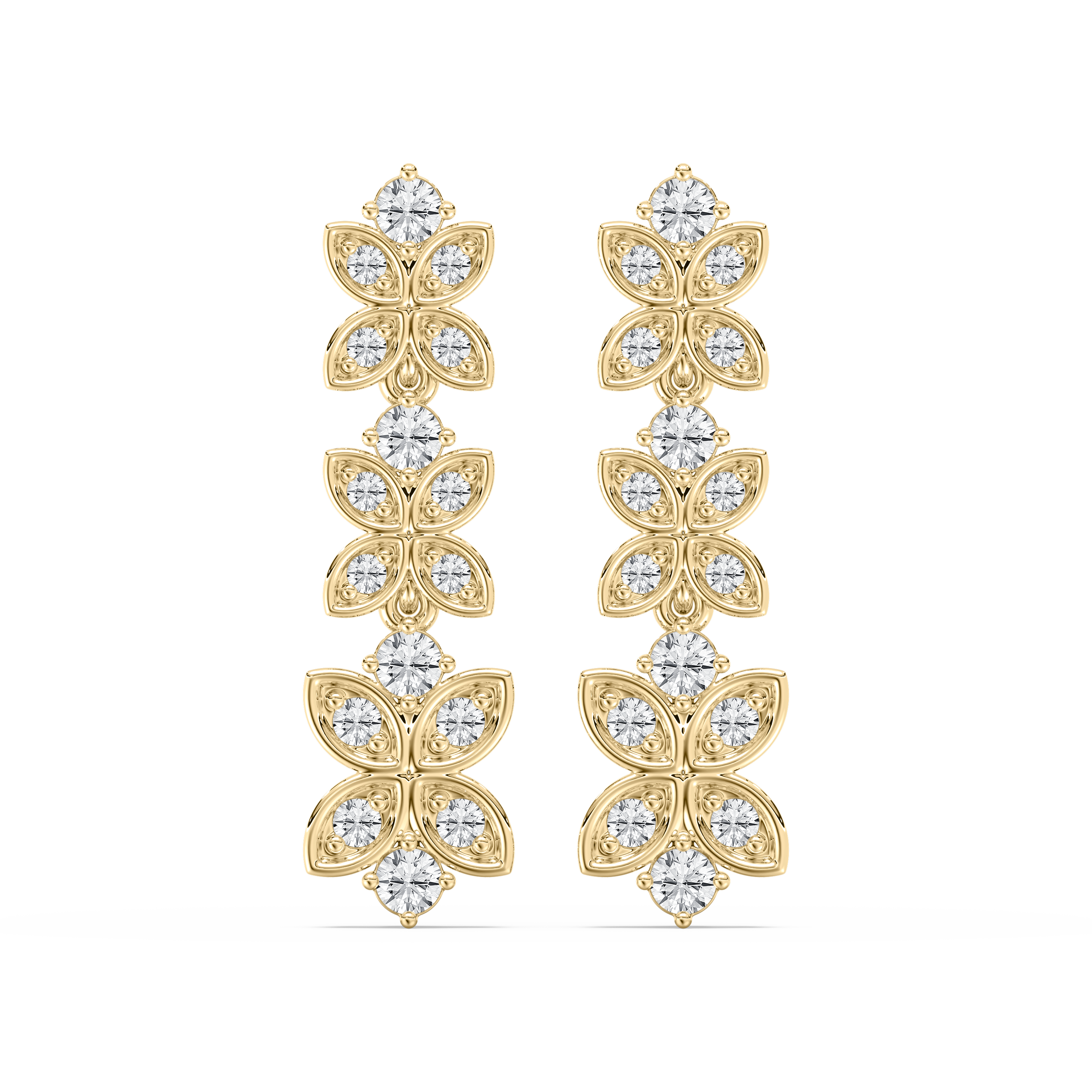 Round Diamond Quientessential Dangler Earring