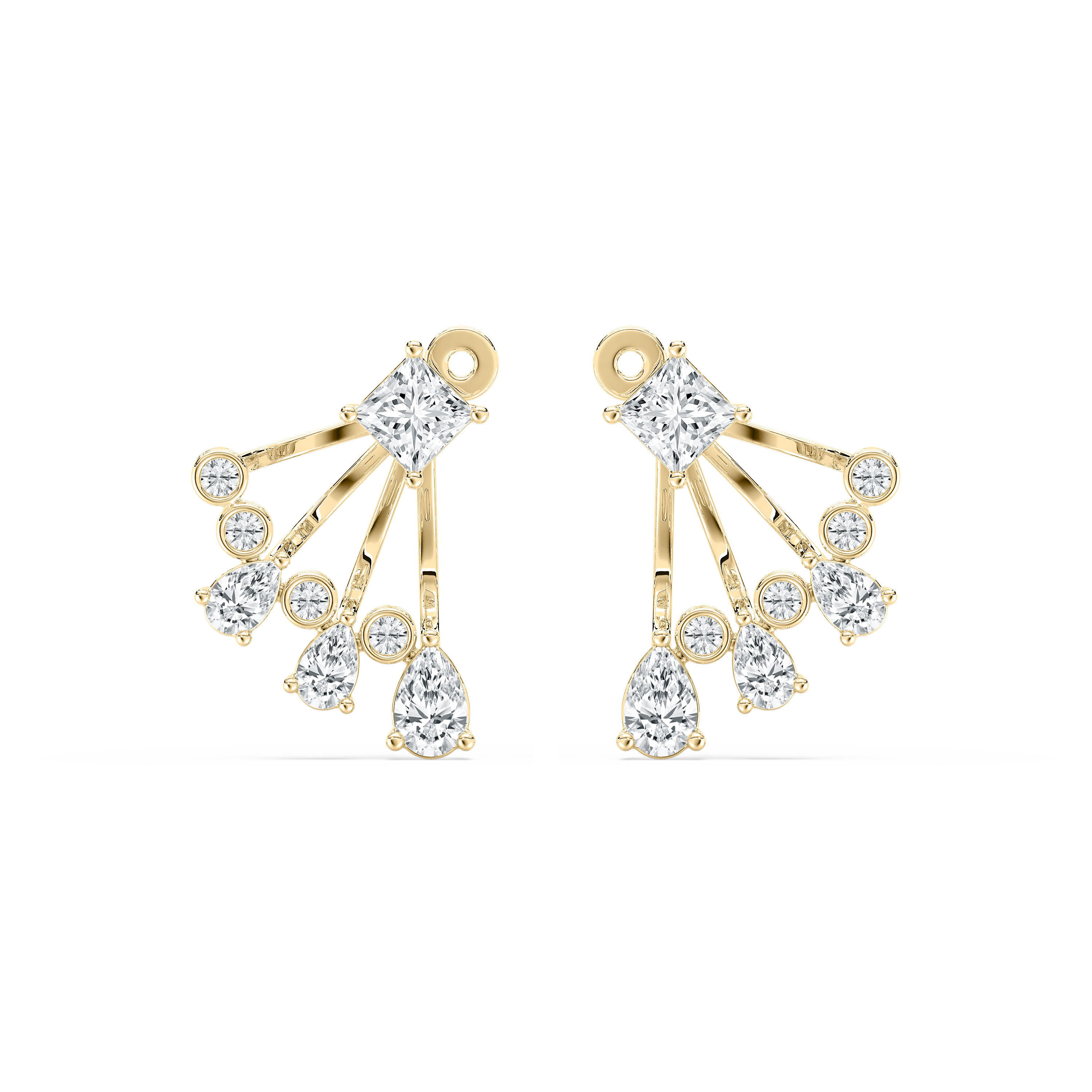 1.25 Carat Multi Shape Diamond Renezme Fashion Earring