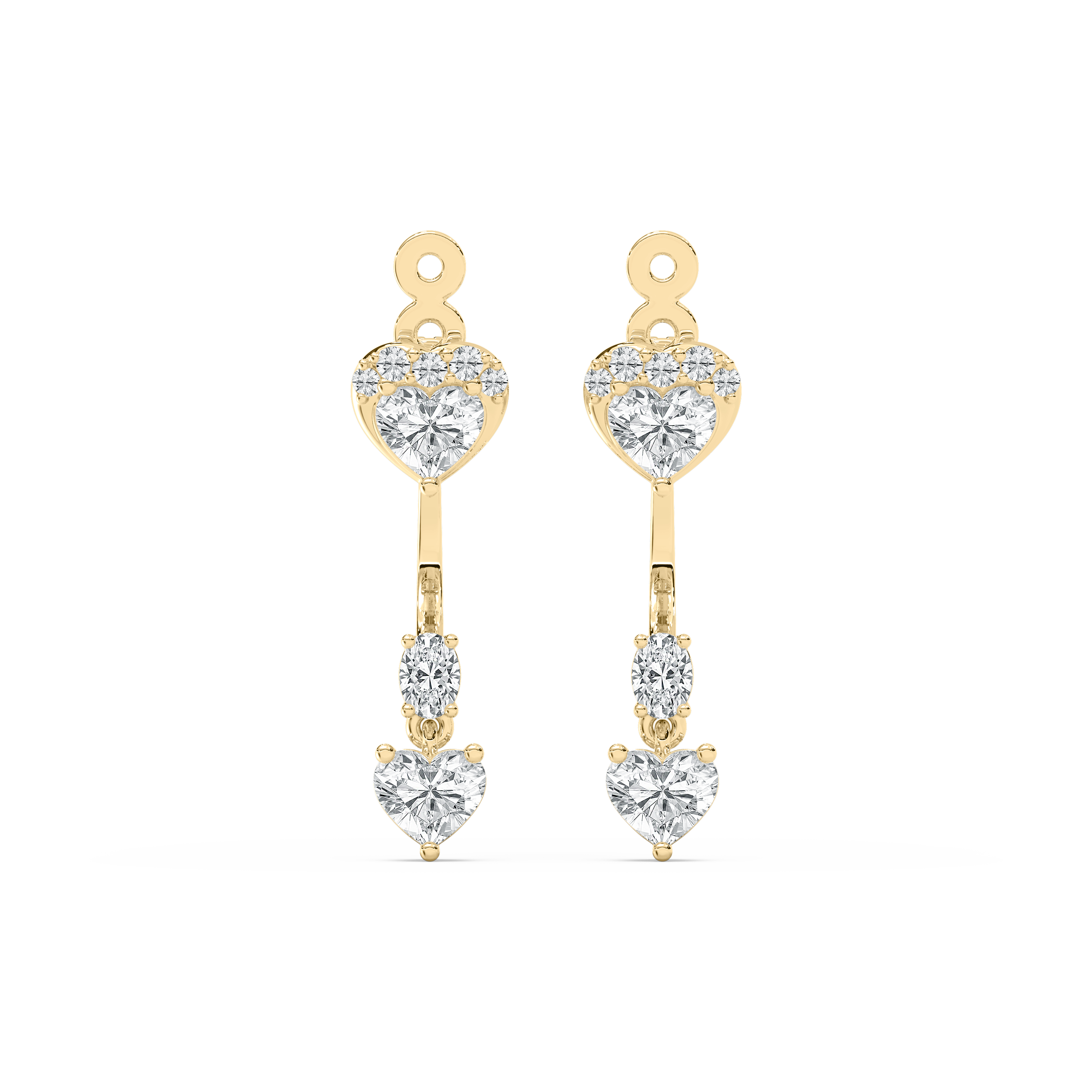1.25 Carat Multi Shape Diamond Siena Fashion Earring