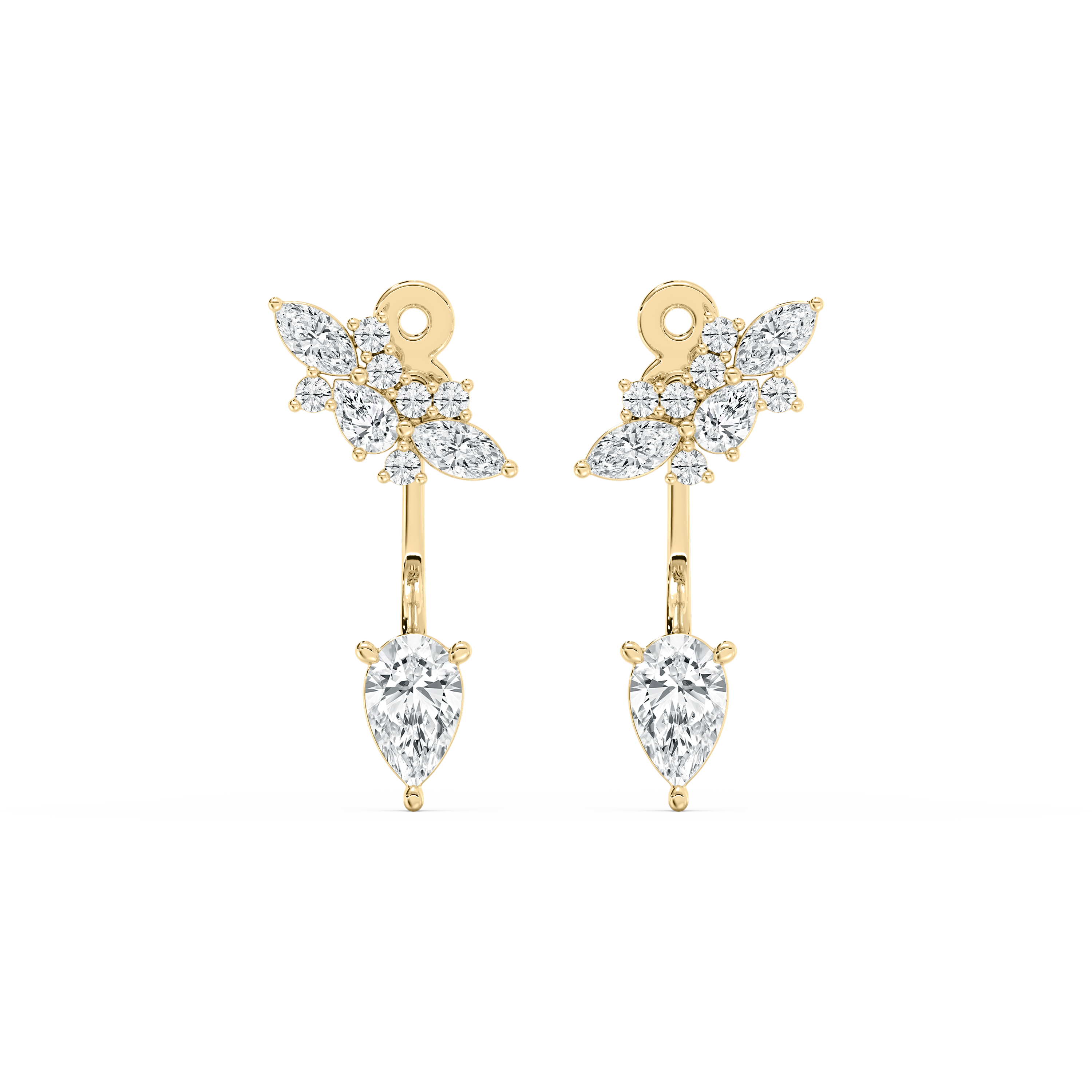 Multi Shape Diamond Orion Fashion Earring 