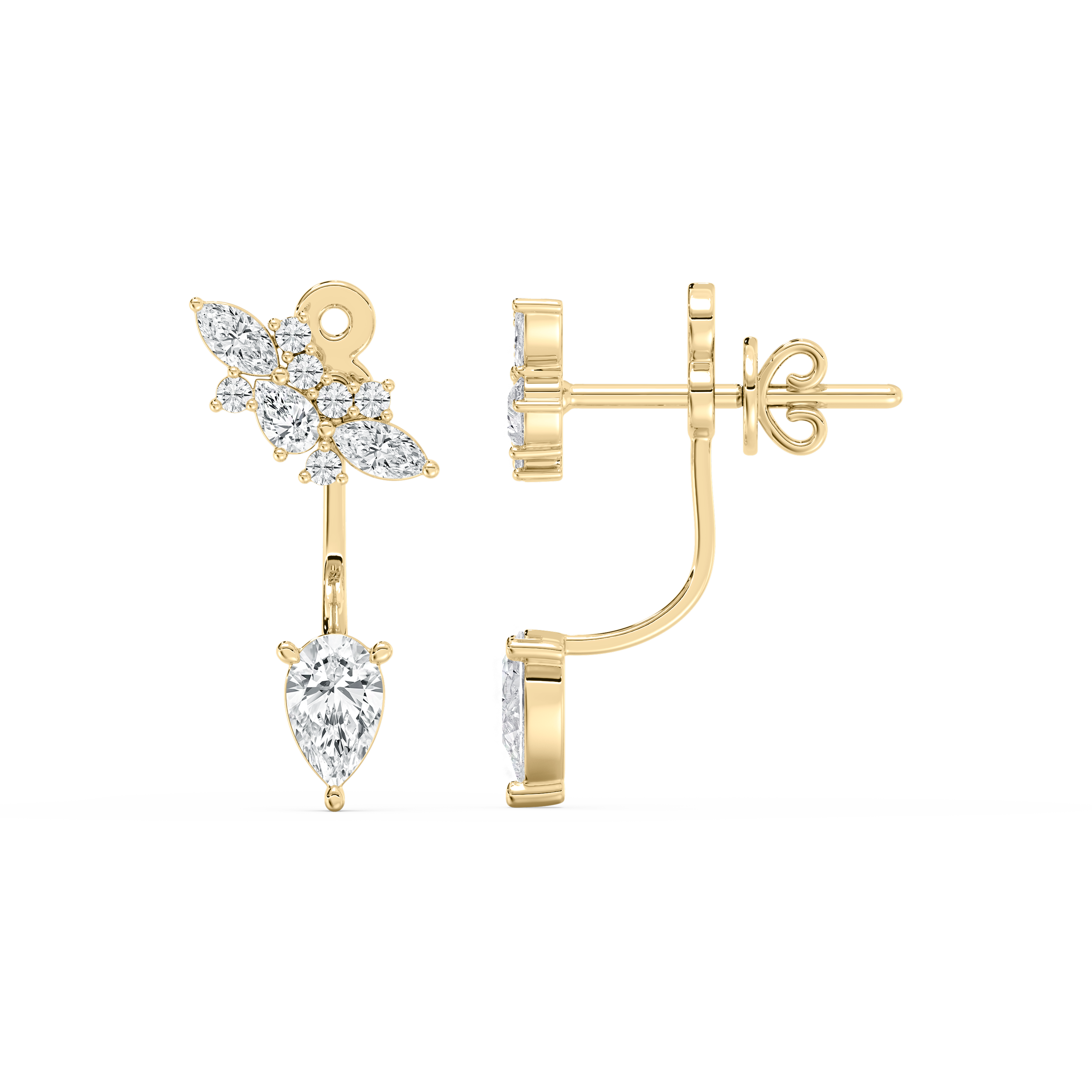 Multi Shape Diamond Orion Fashion Earring 