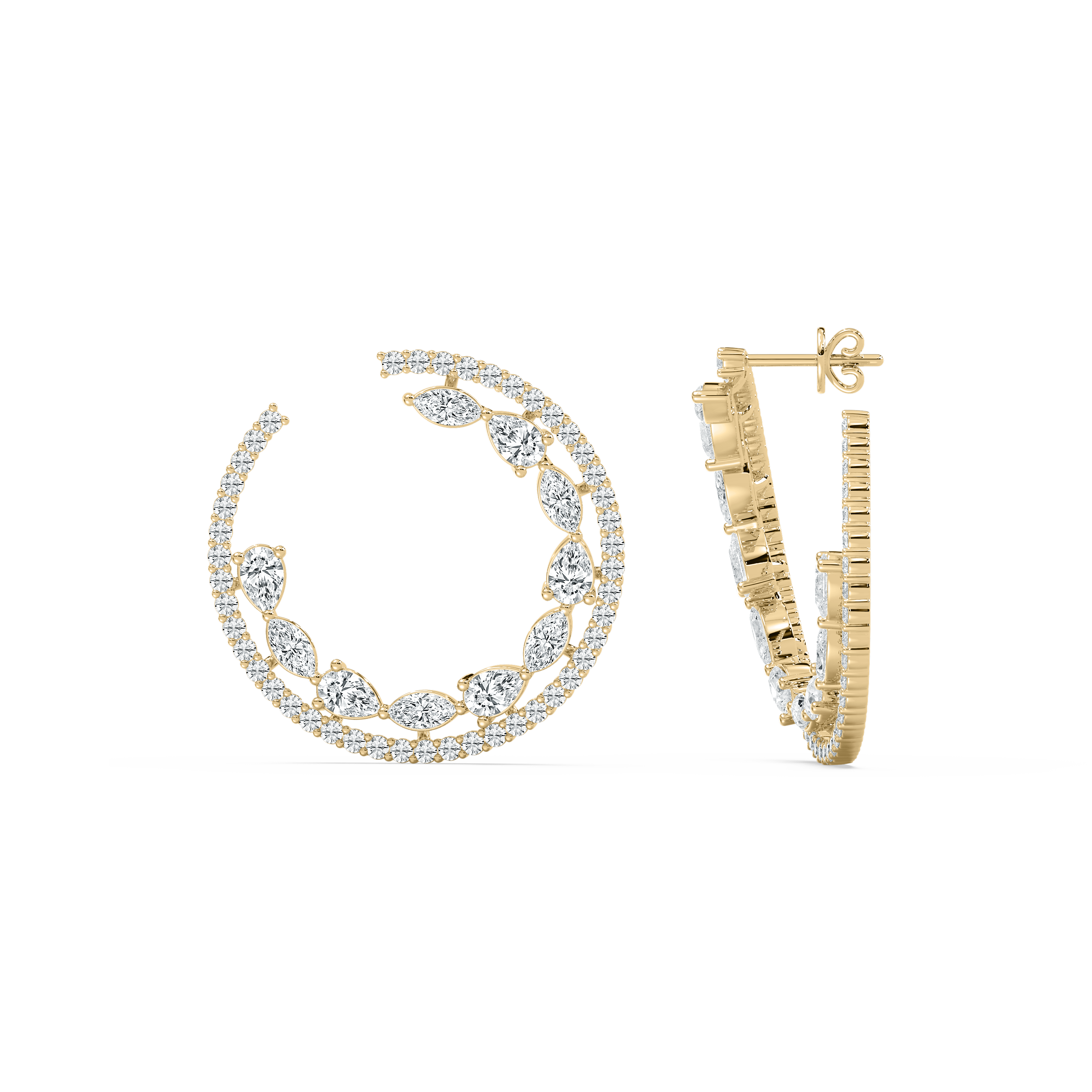 2 Carat Multi Shape Diamond Cahya Fashion Earring 