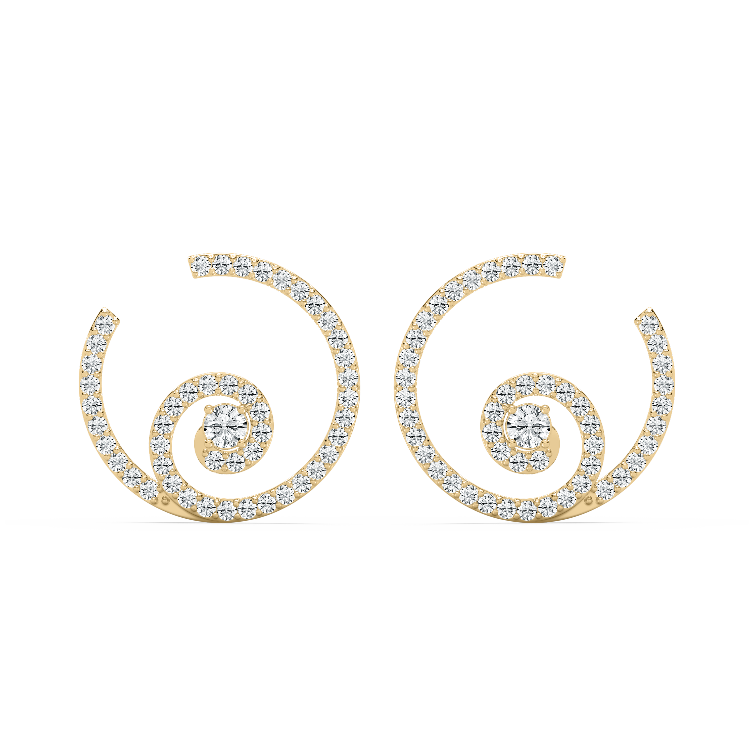 1.25 Carat Round Diamond Sleek Fashion Earring 