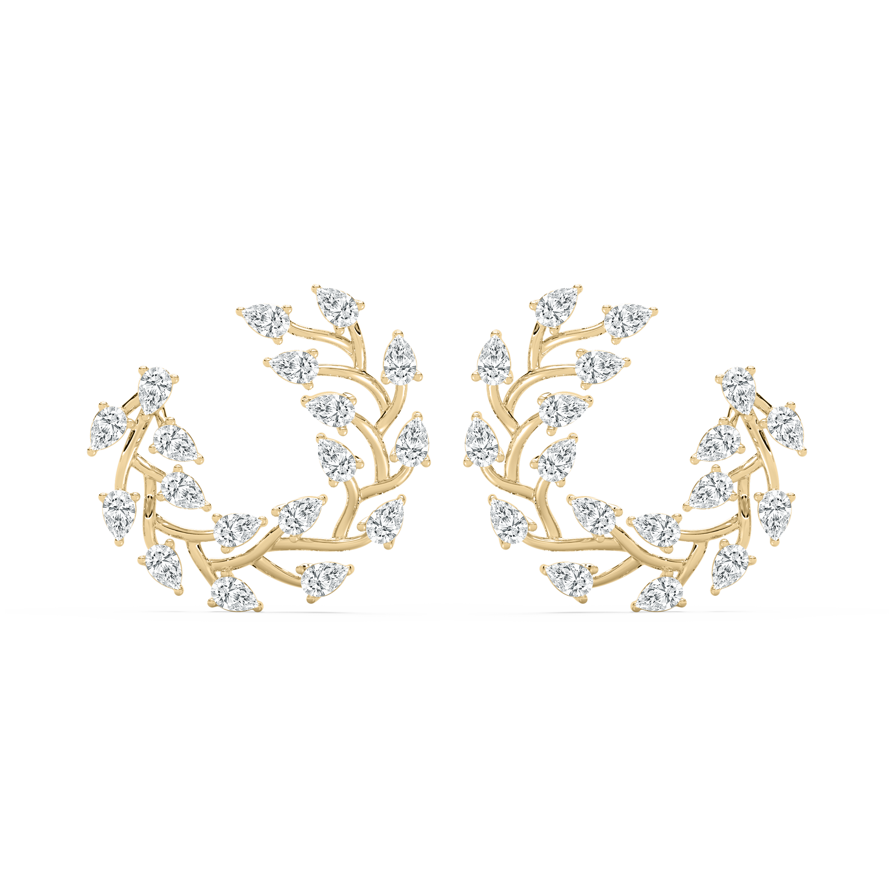 2 Carat Pear Shape Diamond Shirina Fashion Earring