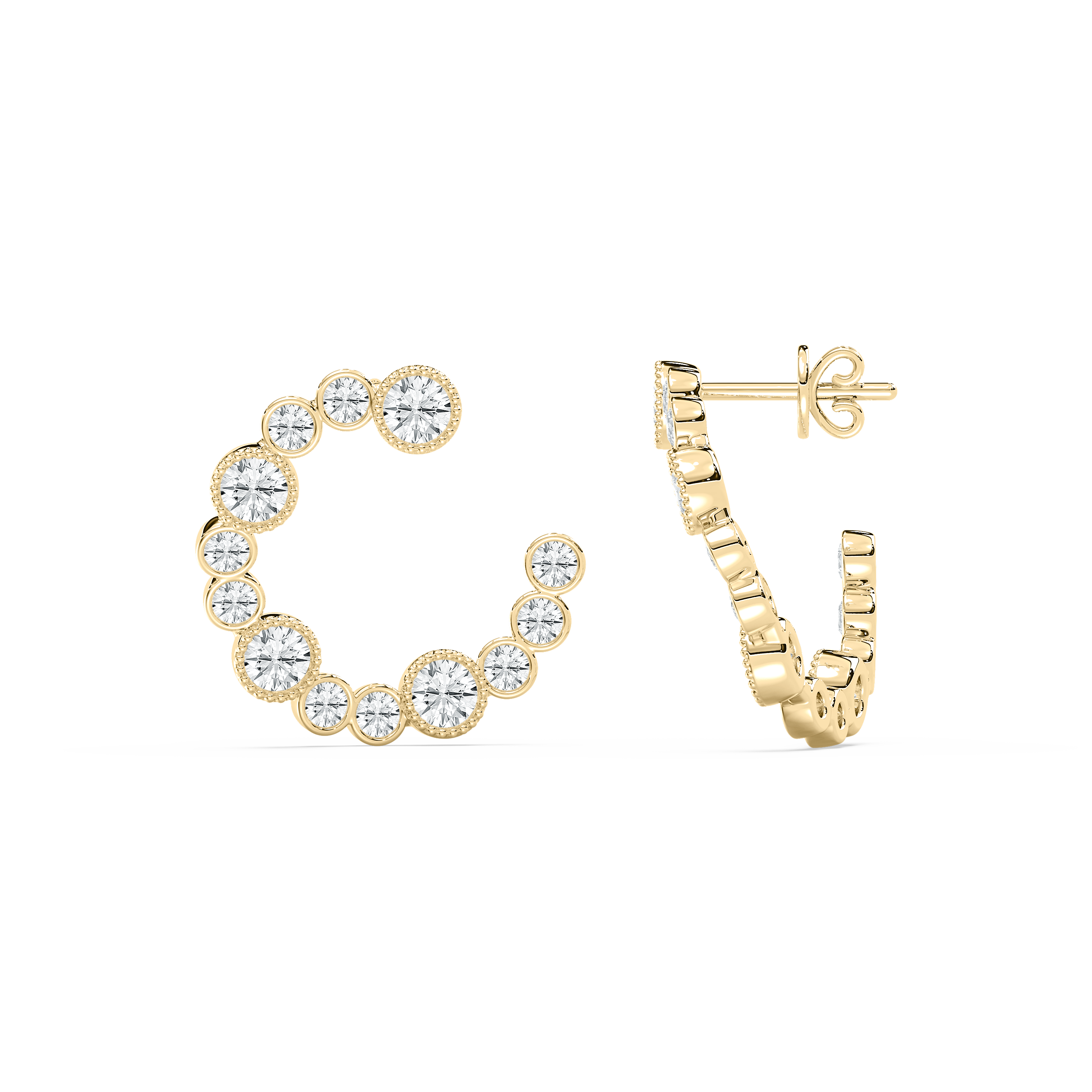 1.50 Carat Round Diamond Moony Fashion Earring 
