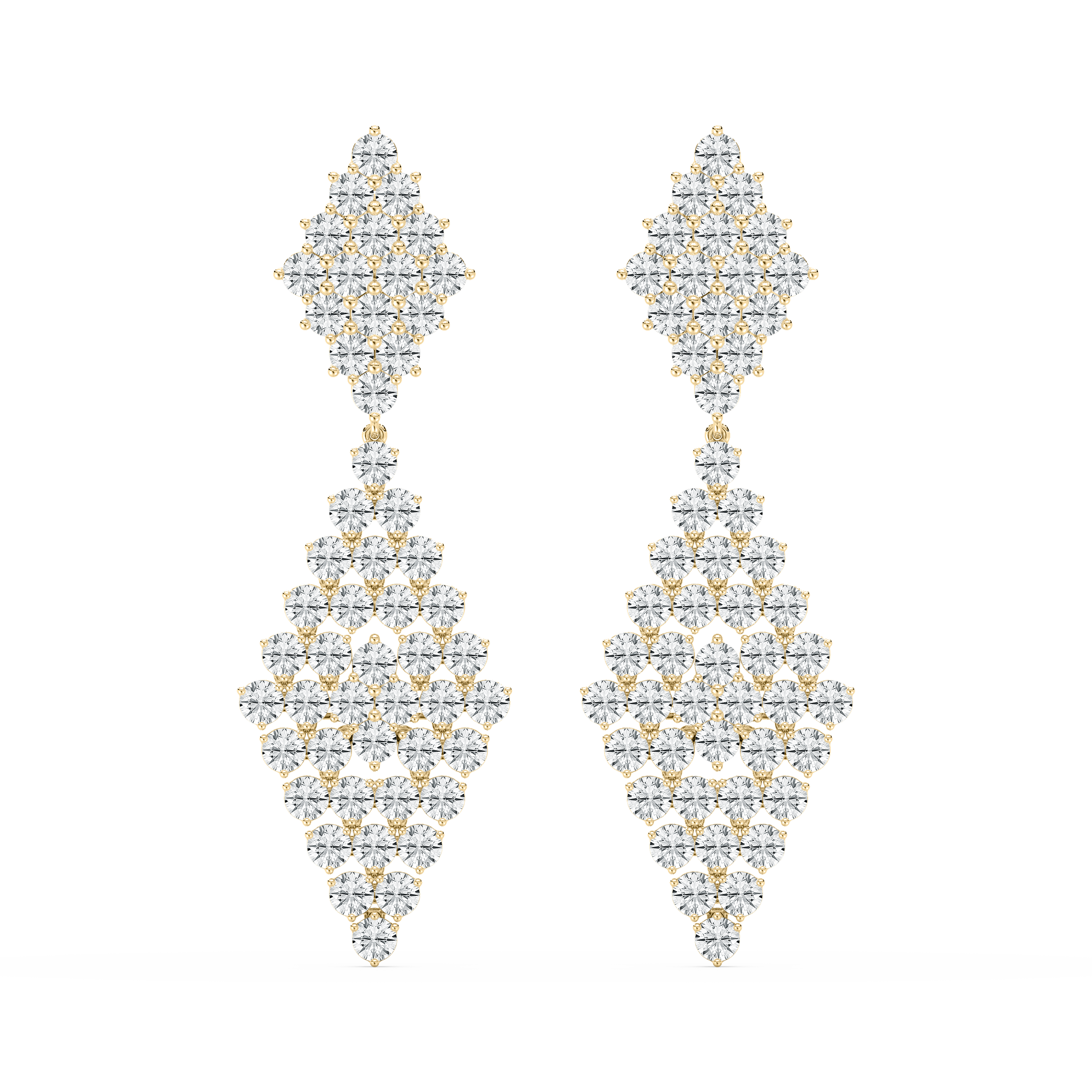 24.40 Carat Round Diamond Eirene Dangler Earring 