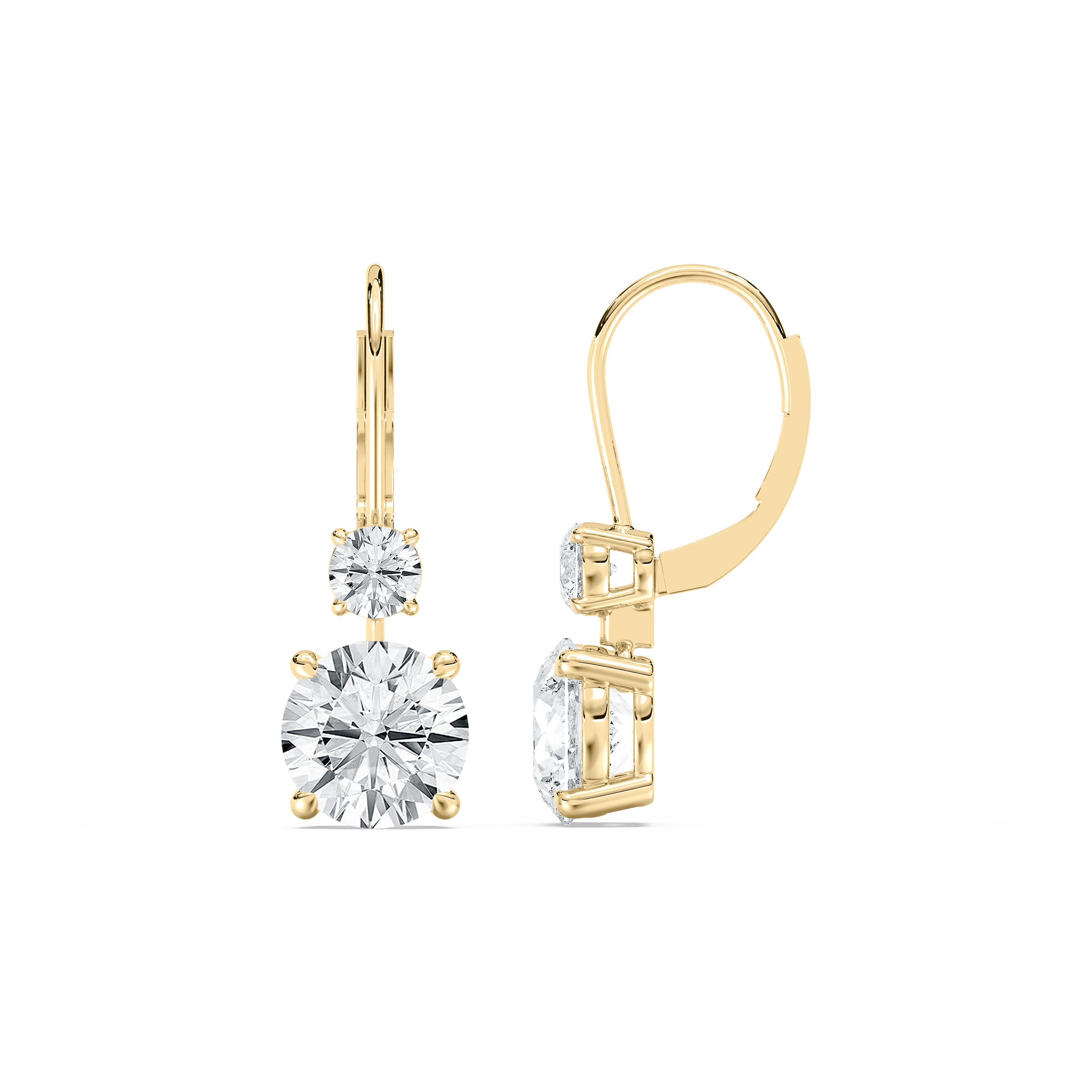 Round Shape Diamond Criss Hoops And Balis