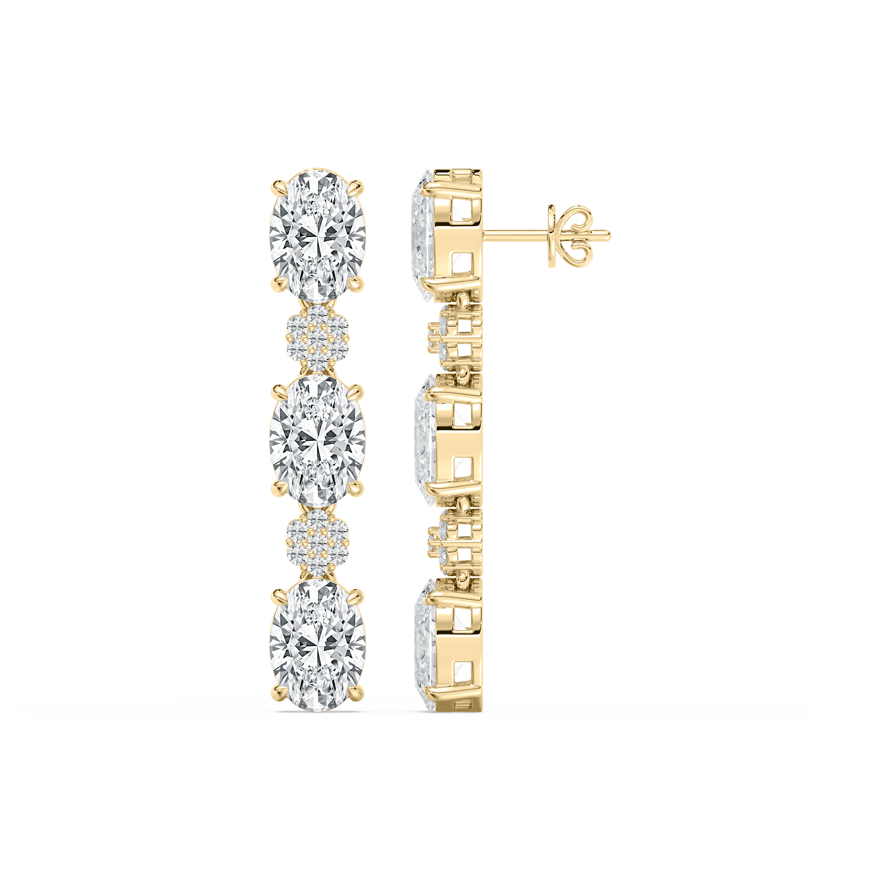 Round And Oval Diamond Daliance Elegance Dangler