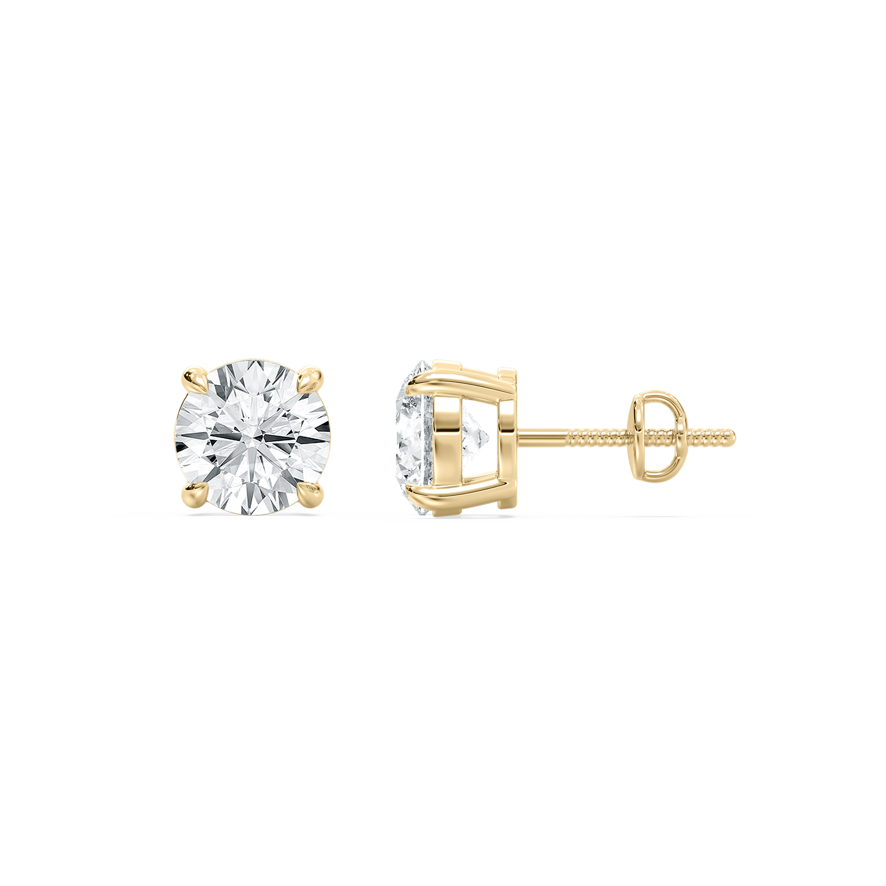 4 Carat Round Diamond Jaicee Stud Earring