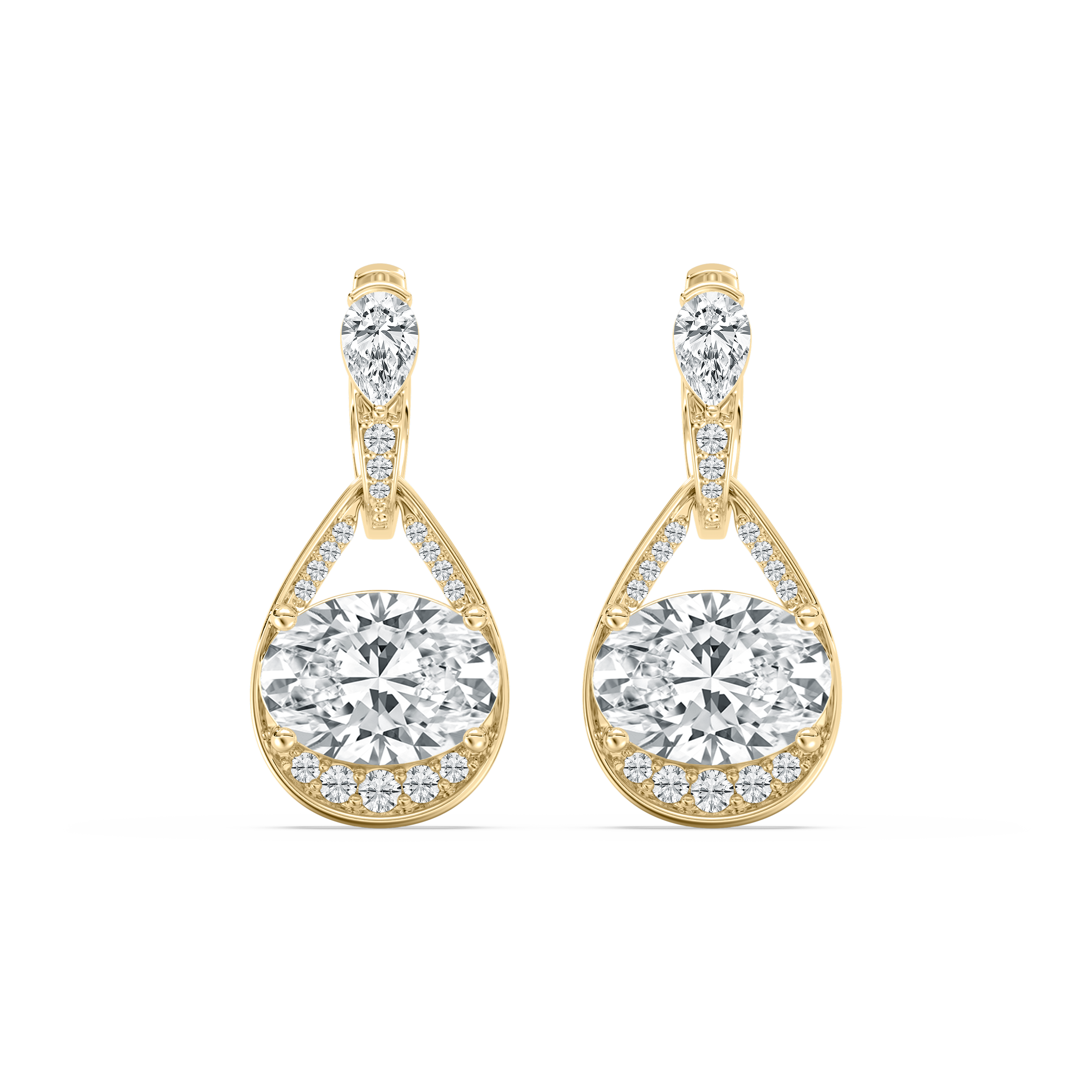 Multi Shape Diamond Floro Hoops And Balis