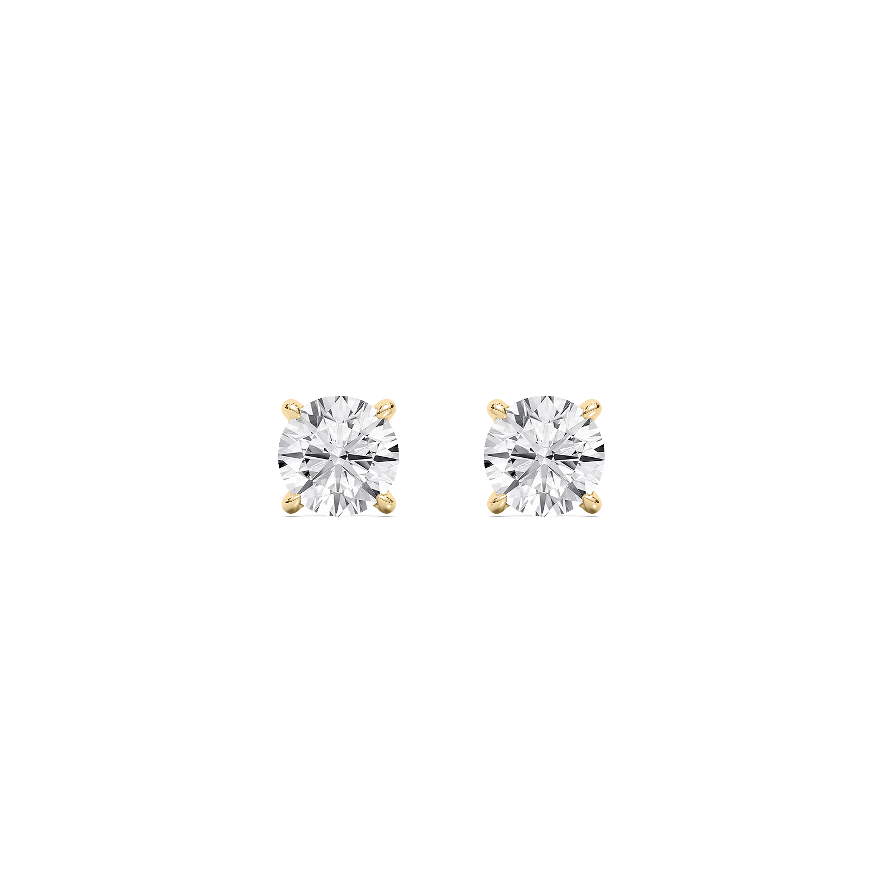 1 Carat Round Diamond Inare Stud Earring