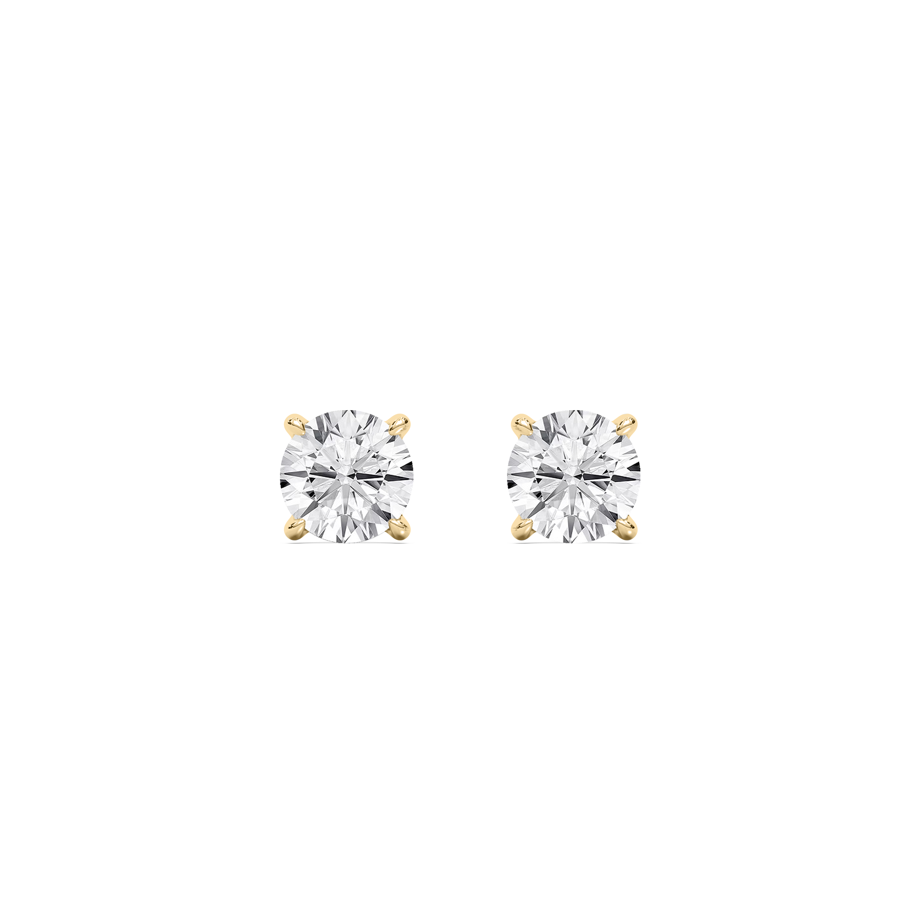 3 Carat Round Diamond Kyneri Stud Earring