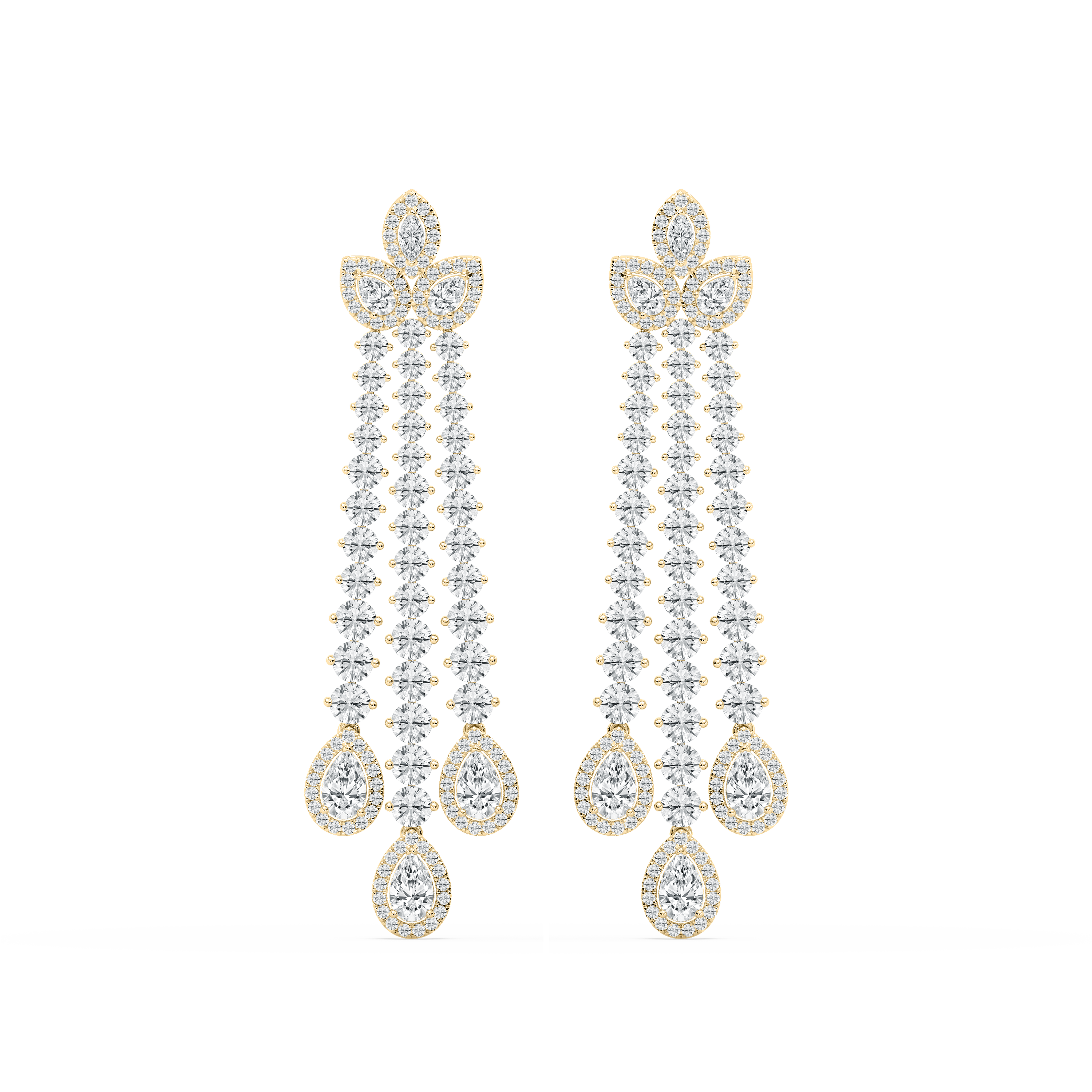 Multi Shape Diamond Syloraa Fashion Earring
