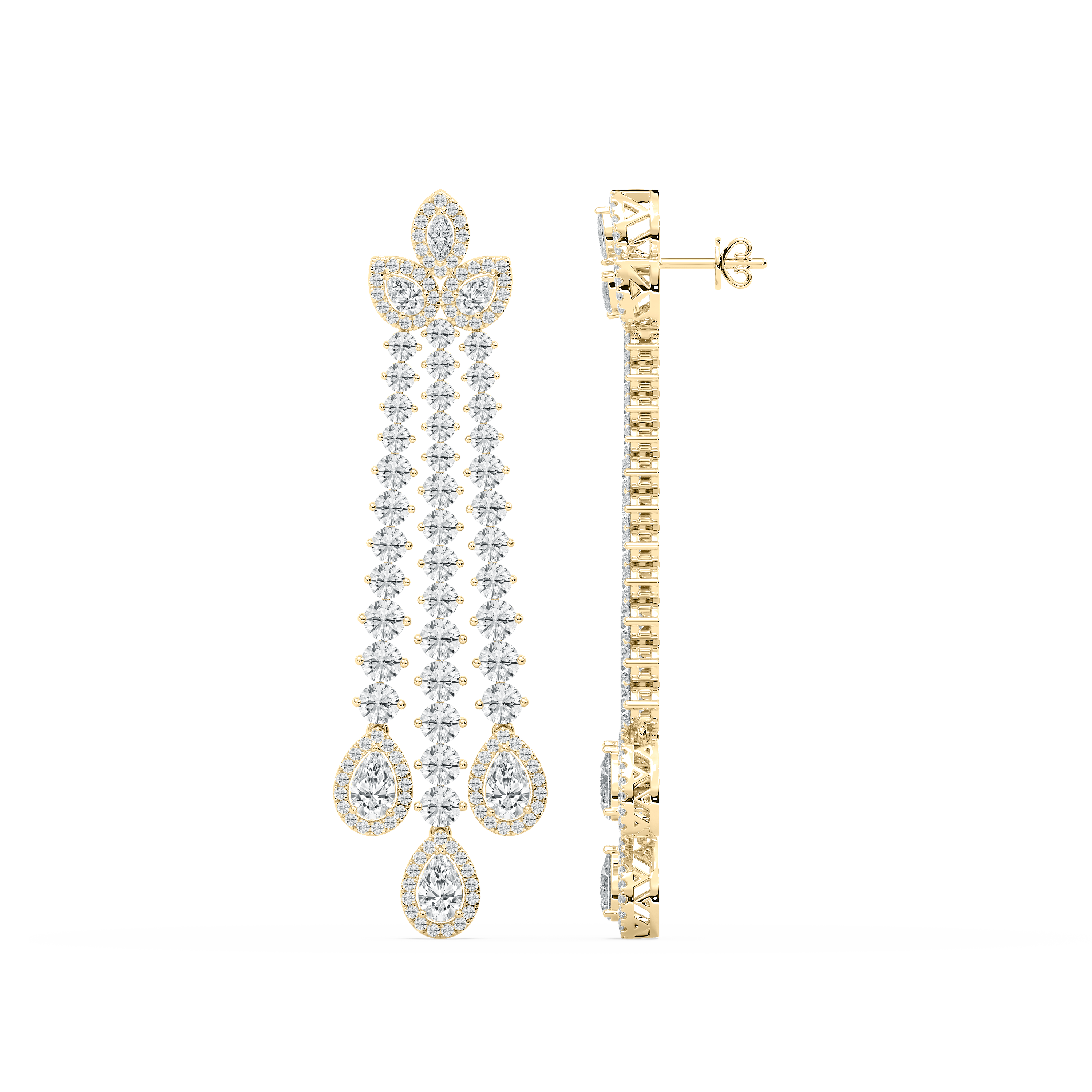 Multi Shape Diamond Syloraa Fashion Earring