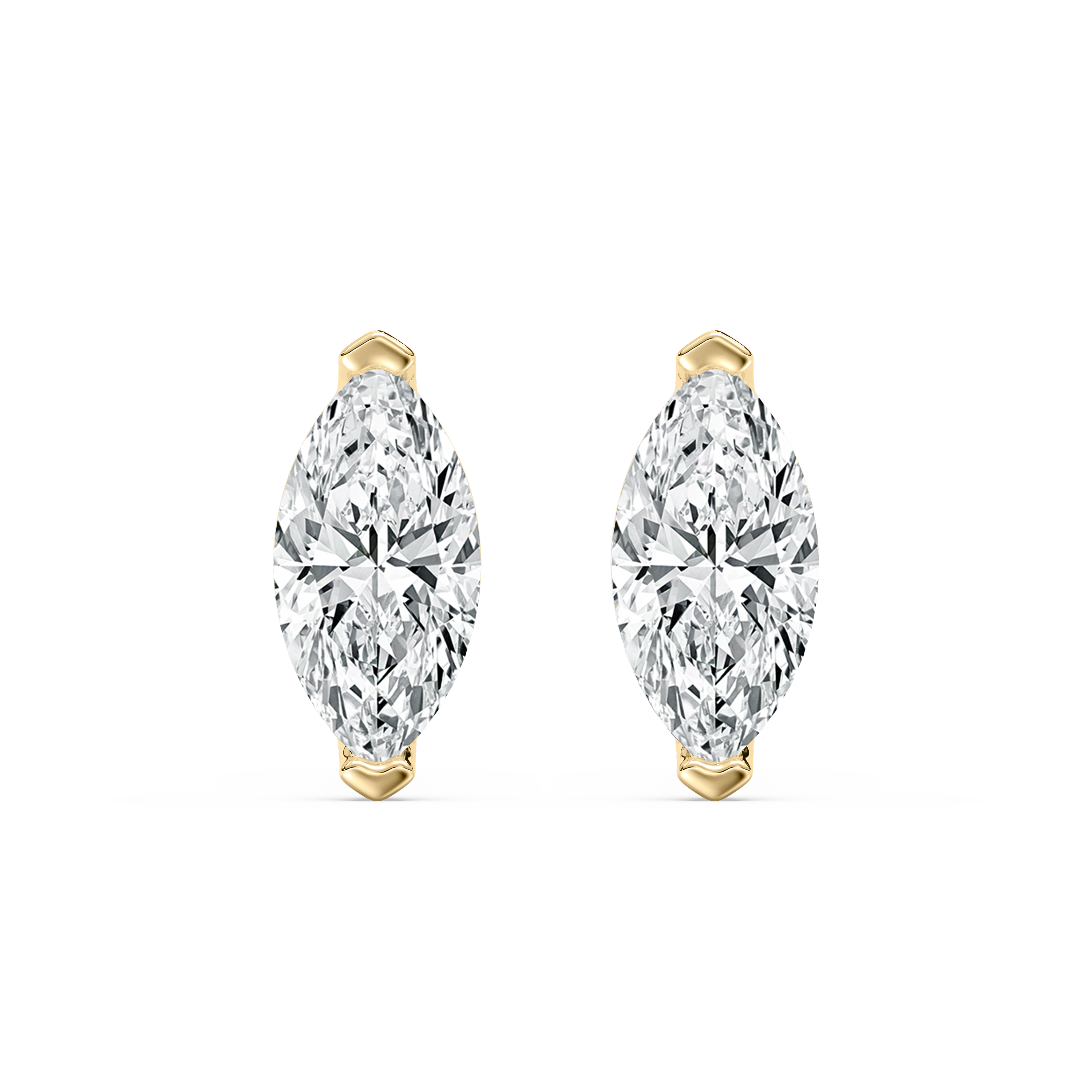0.50 Carat Marquise Diamond Elmer Stud Earring